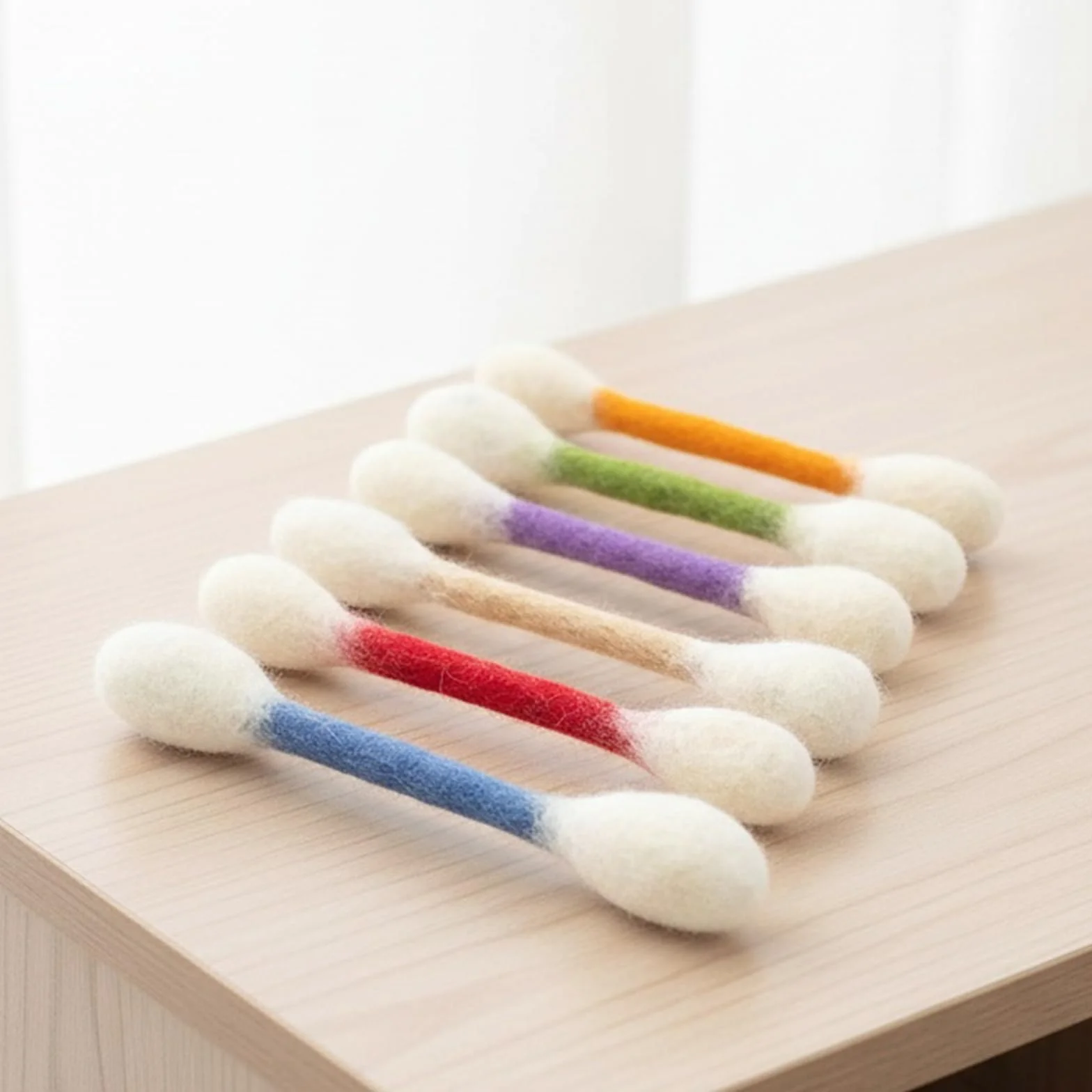 Cotton fioc Giocattoli per Gatti con Erba Gatta, Confezione da 6 Bastoncini Giganti per Masticare i Cuccioli, Giocattoli Interattivi in Feltro, Corda per Denti Resistente, Ideali per Gatti Interni