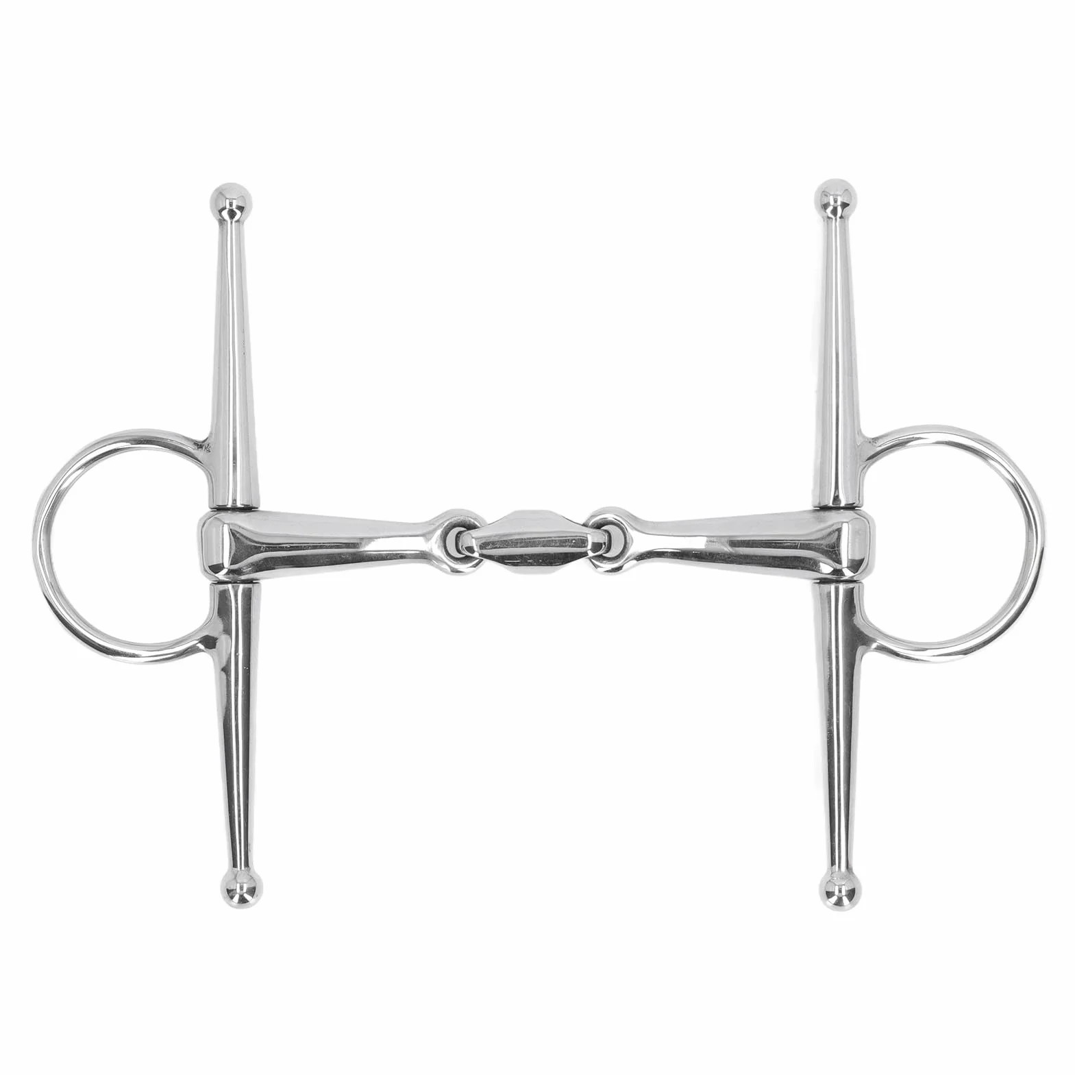 Bocchetta per cavalli in acciaio inossidabile da 135 mm per cavalli da allenamento e equitazione, premium, durevole, facile da controllare, design sicuro e amichevole, attrezzature per sport all'aria