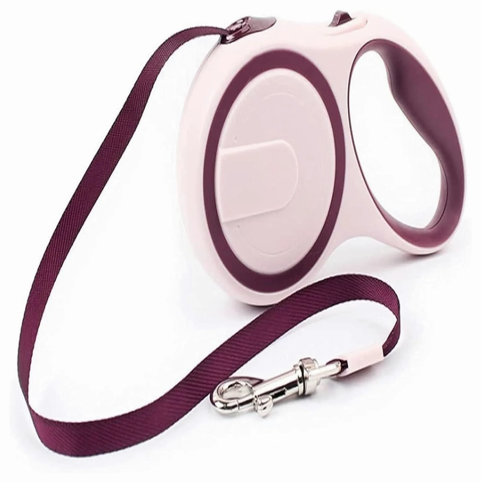 Guinzaglio Estensibile 5 M Flexi Per Cani Fino A 20 Kg, Manico Antiscivolo Con Blocco E Sblocco Rapido, Espandibile Fino A 5m Addestramento Automatico Per Cani Retrattile ( Color : Pink , Size : 3m )