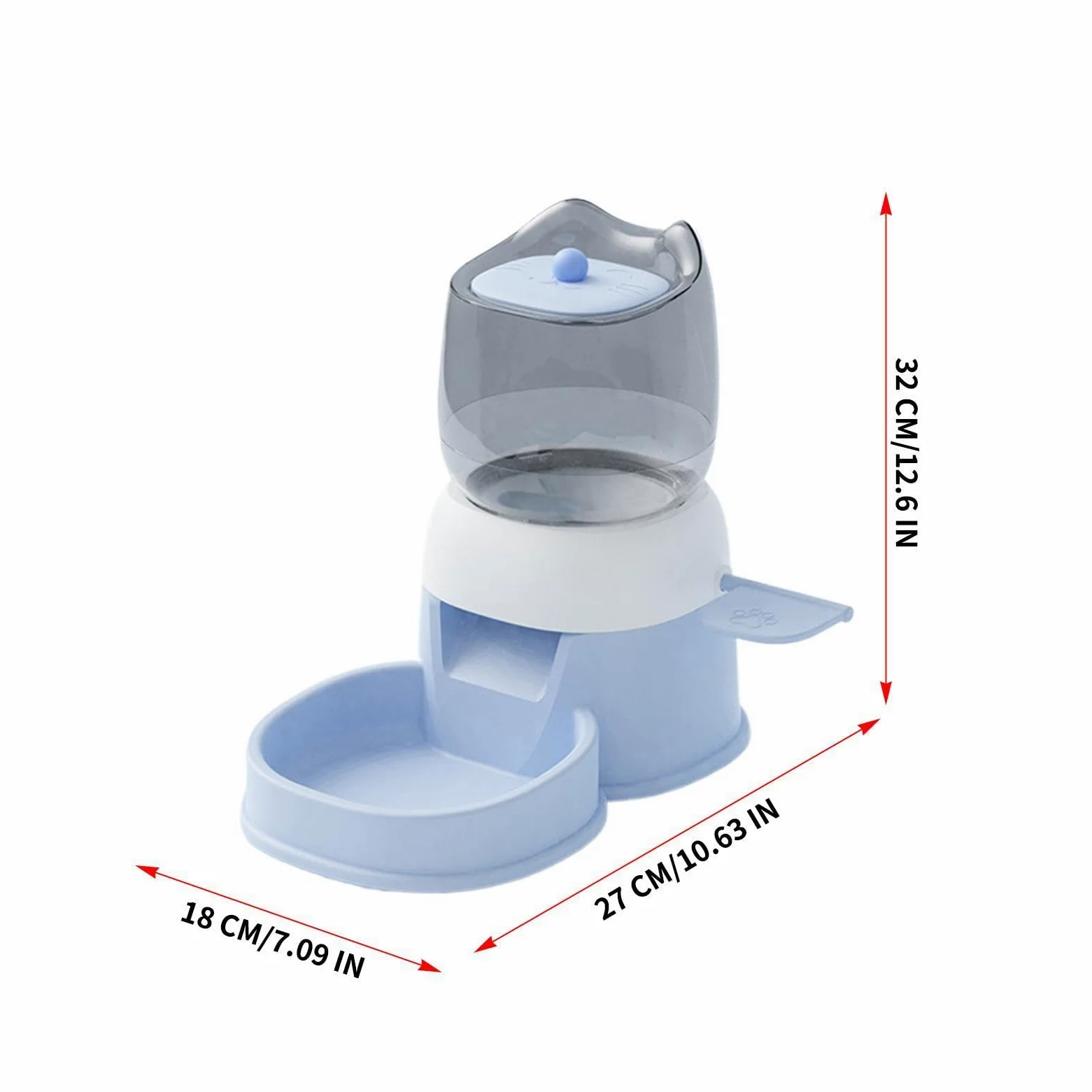Mangiatoie Automatiche Gatti 2 L, Attivazione a Pedale, Grande Capacità | Dispenser di Cibo Autoalimentante Gatti per Taglie Piccole, Medie e Grandi, Alimentazione, , Calma e Addestramento
