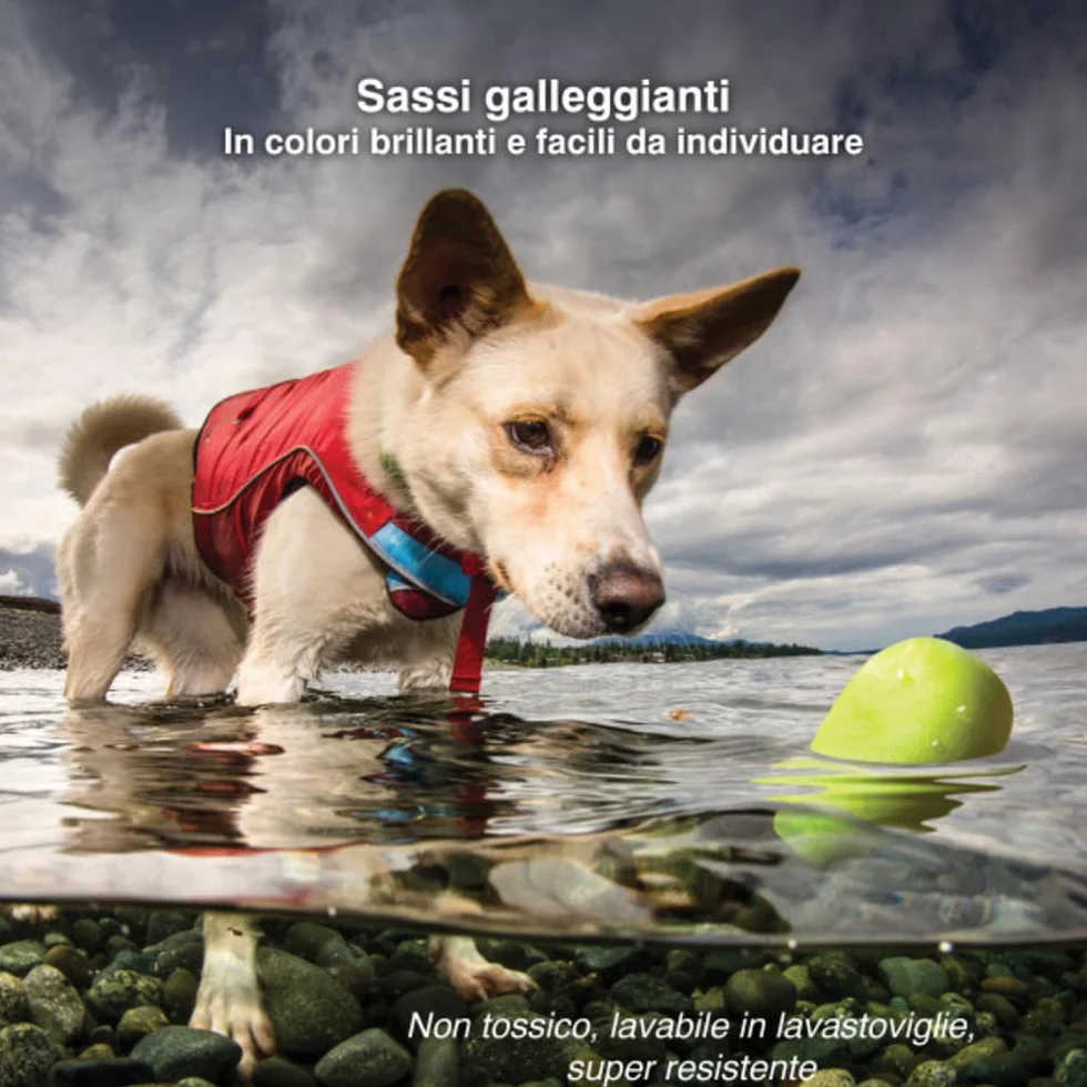Kurgo - Gioco da Riporto per Cani adatto al Gioco in Acqua, con Struttura Resistente, Elementi Galleggianti, Colori Vivaci e Materiale Non Tossico - Confezione da 3
