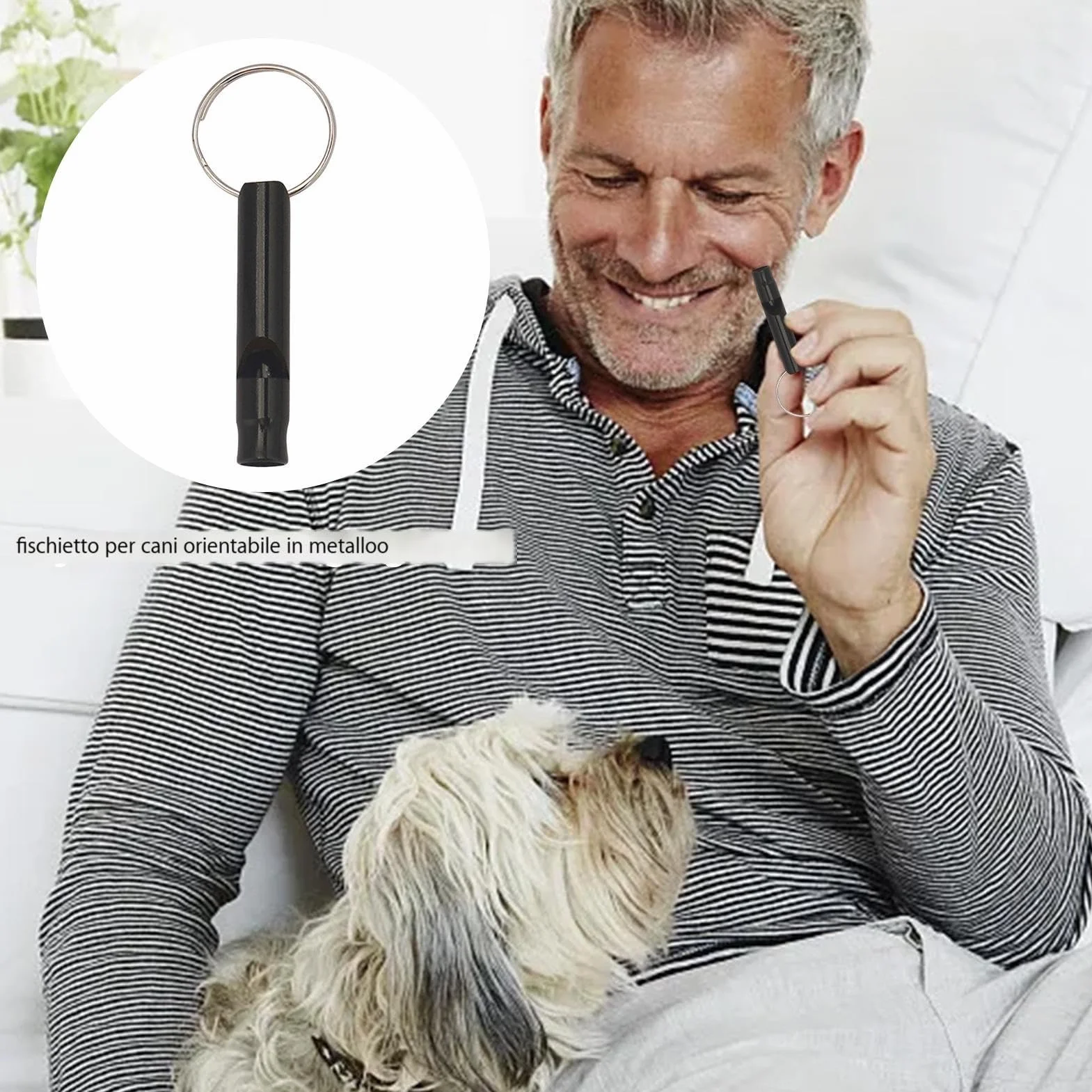 Fischietto per Cani per Smettere di abbaiare, Fischietto per addestramento Cani da richiamare - Fischio di richiamo per Cani con Strumento ad ultrasuoni antiabbaio Regolabile,Aiuta Il