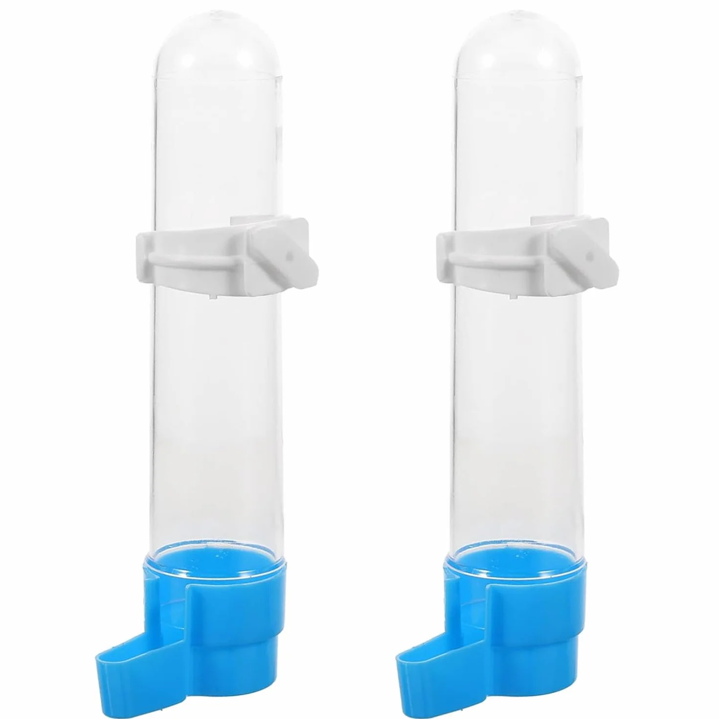 2 Pezzi Abbeveratoio per Uccelli, Distributore Acqua Uccelli, Abbeveratoi per Uccelli da Appendere, Dispenser D'acqua per Gabbie per Uccelli, per Pappagalli, Pappagallini