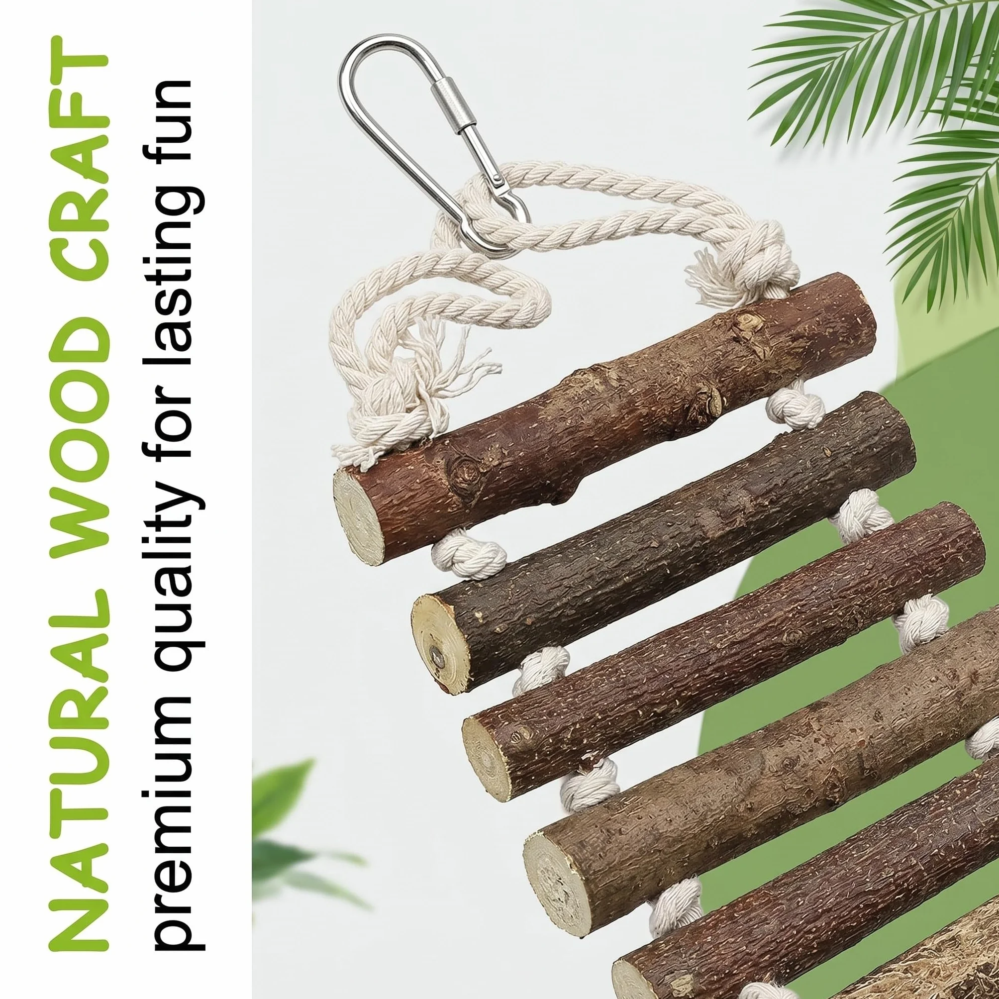 Trespolo Per Pappagalli, Posatoio Per Pappagalli, Gabbia Giochi Per Pappagalli, Scala Per Uccelli In Legno Naturale, Larghezza 8cm, Accessori Per Gabbie Di Parrocchetti E Calopsitte
