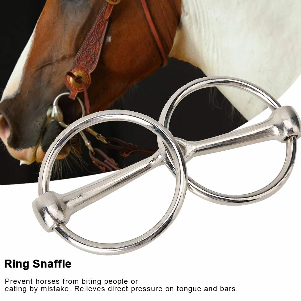 Filetto ad Anello, Filetto per Cavallo, Acciaio Inossidabile per Un Uso prolungato
