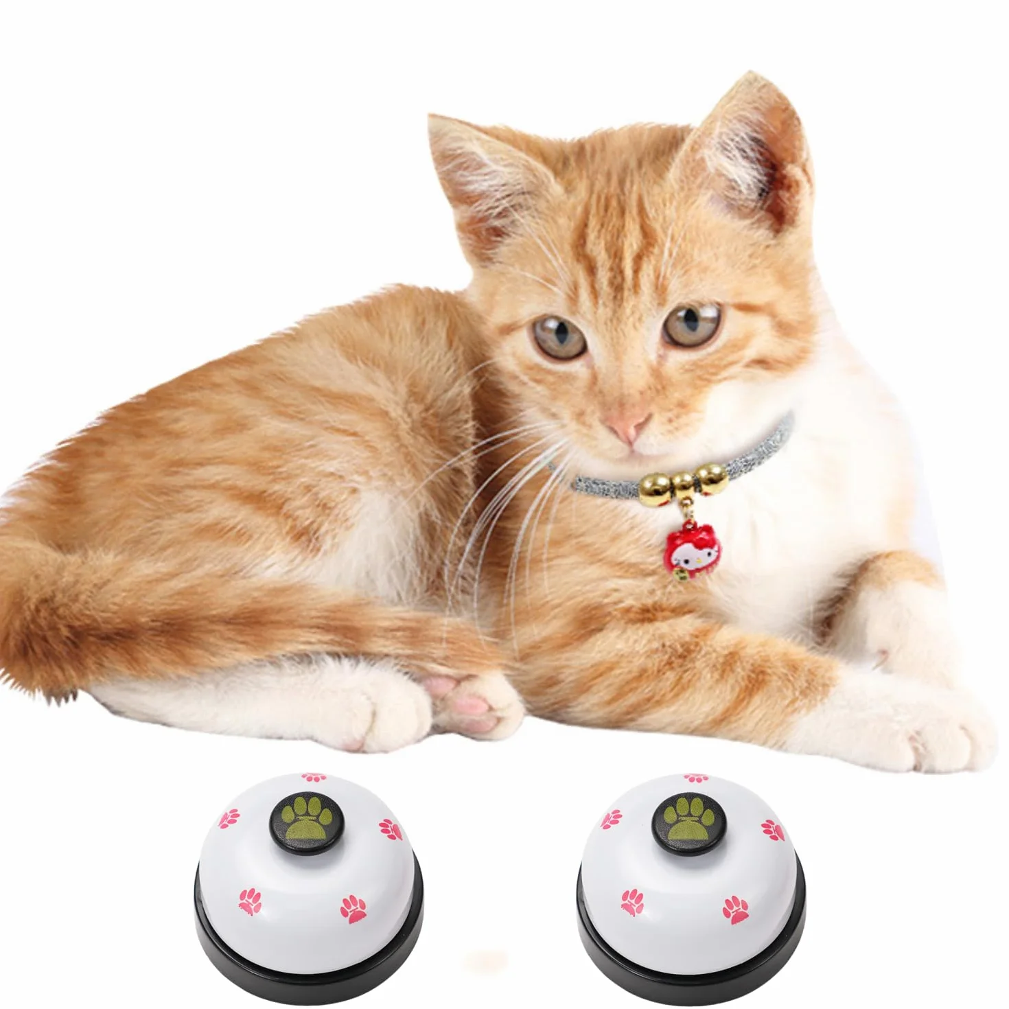 Campane da Addestramento per Animali, 2 Pezzi Campane per Cani Campane da Tavolo per la Comunicazione del vasino e l'addestramento di Pulizia Campane di Formazione intelligenza