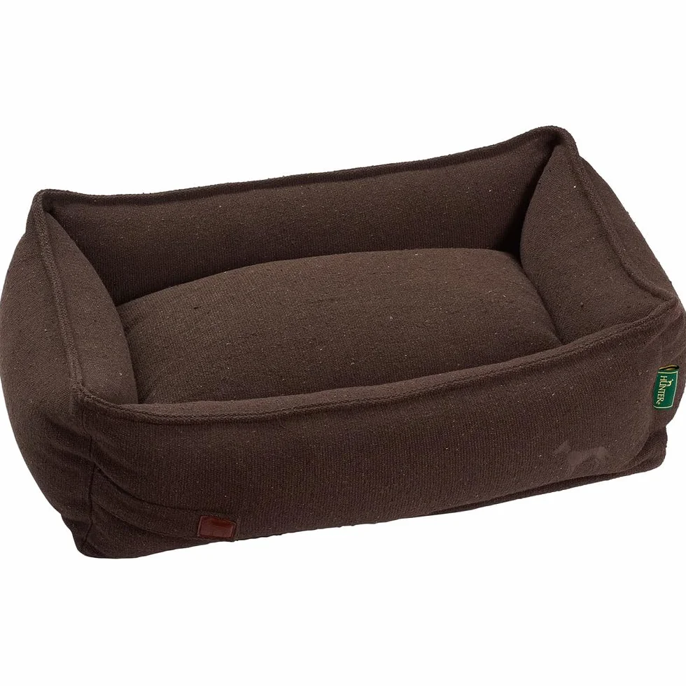 Hunter Divano per cani Belluno Colore: marrone, con robusto tessuto strutturato, prevalentemente riciclato, sostenibile, antiscivolo, elegante e moderno, taglia: L