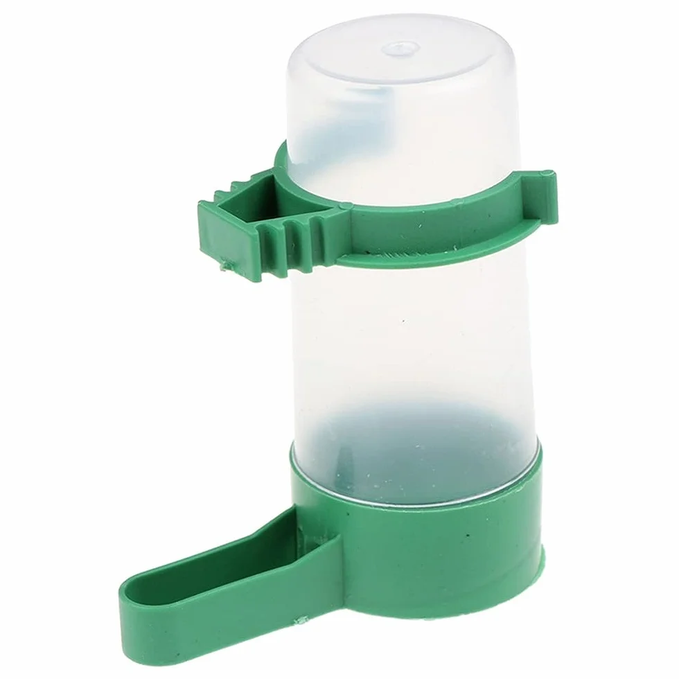 Abbeveratoio ad acqua per uccelli Abbeveratoio con pinza forniture per uccelli di Compagnie per pappagalli di Parruca Perruca calopsitte inseparabile
