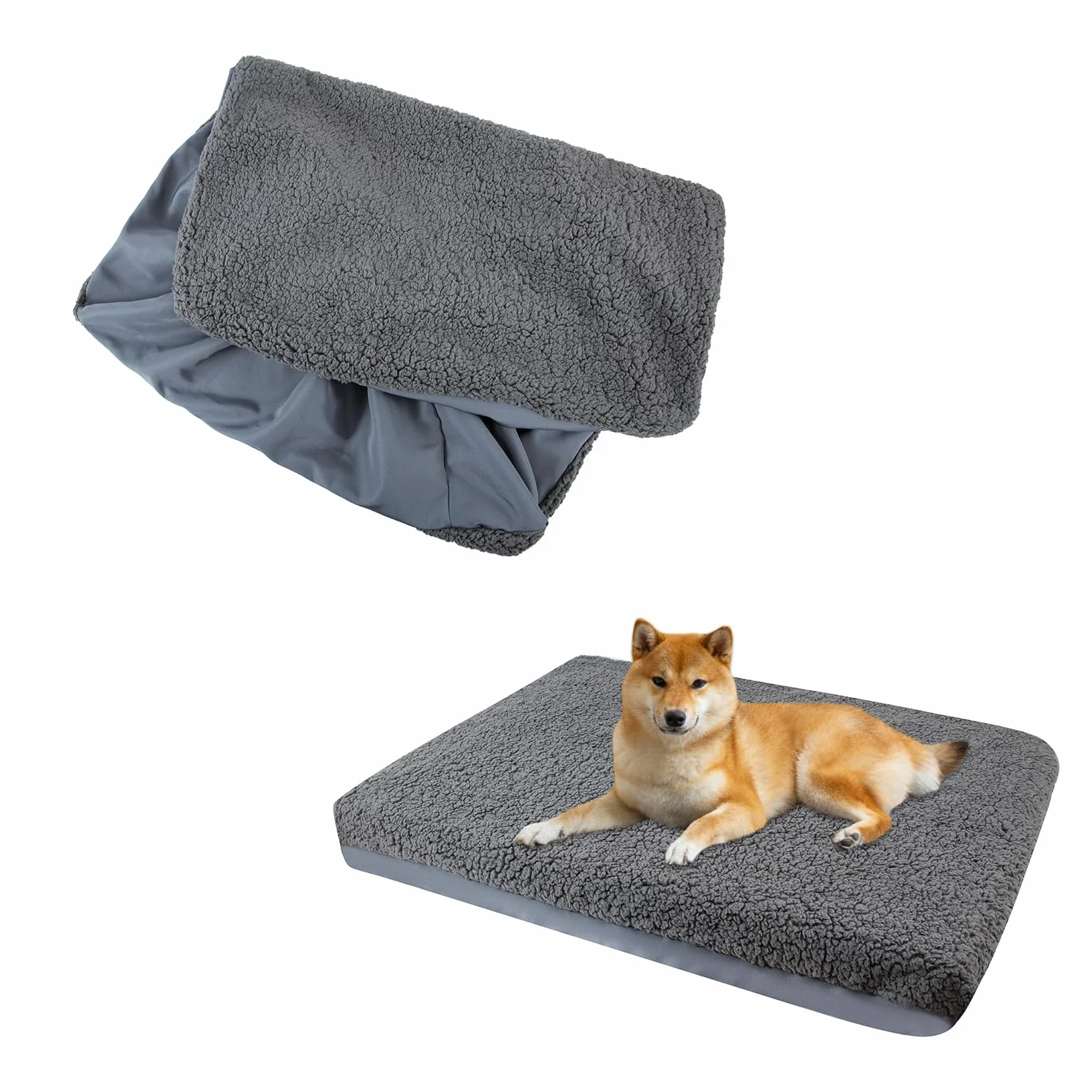 Rivestimento per cuccia per cani, di ricambio, morbido rivestimento in peluche, impermeabile, lavabile, per animali domestici (lunghezza: 112 x 81 x 15 cm)