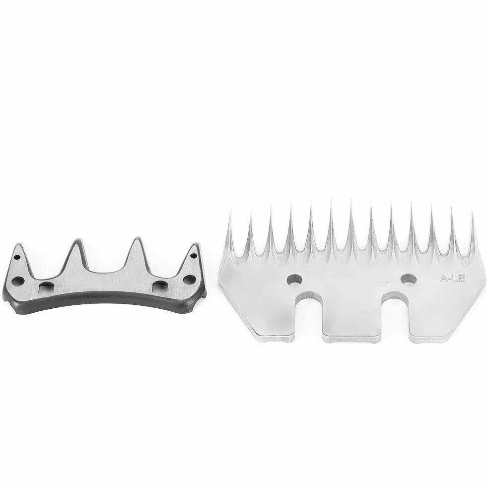 Fdit Lame per cesoie per Pecore, Sostituzione del Pettine per tosatura in Acciaio Inossidabile per taglierina Universale per Pecore, Kit per tosatrice 2 Pezzi(13 Teeth Stright)