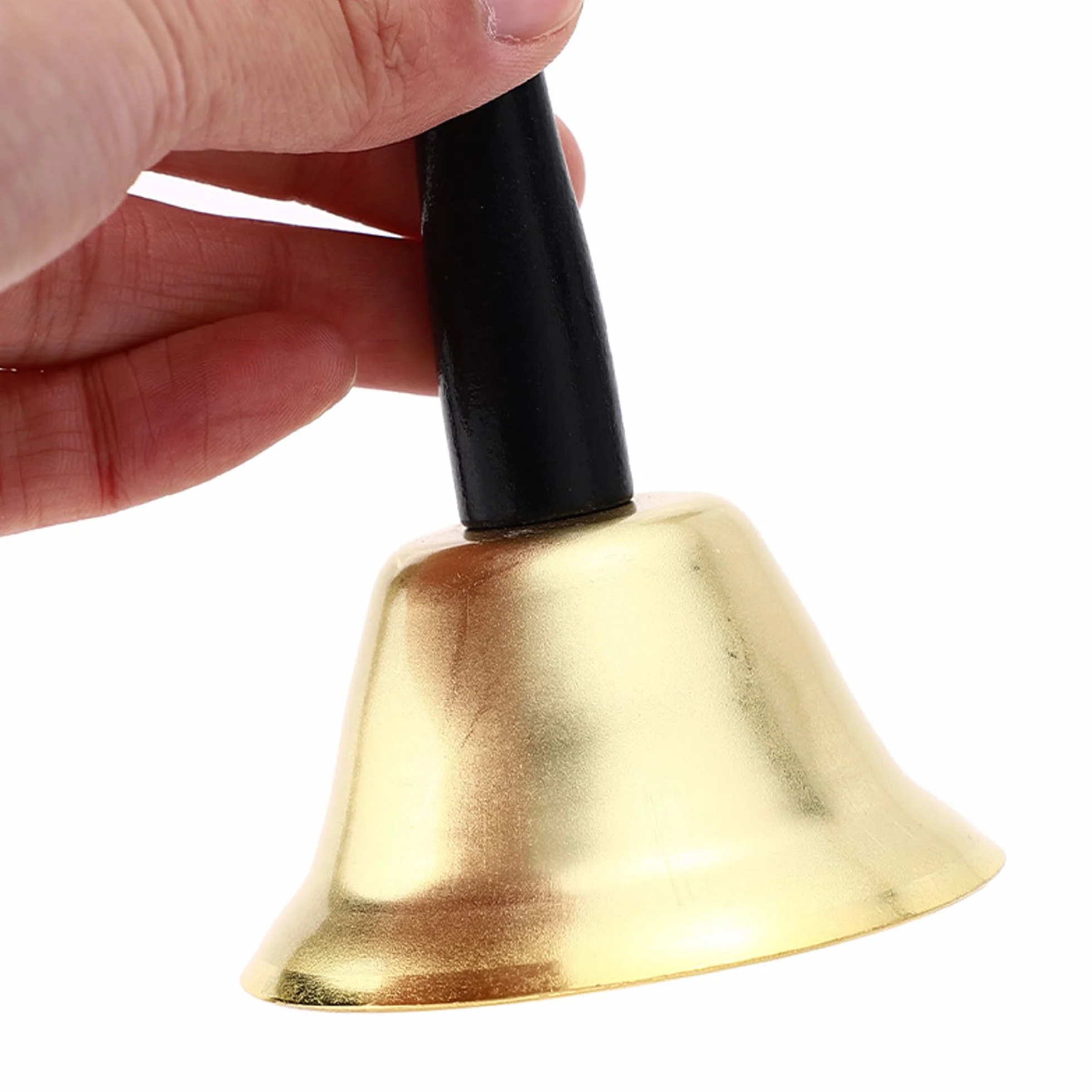 Campana, campanello a mano dell'hotel per la cena della reception della scuola, decorazione natalizia della reception, per il servizio in camera per l'istruzione dei bambini, 12 * 6,5 cm (1PCS)