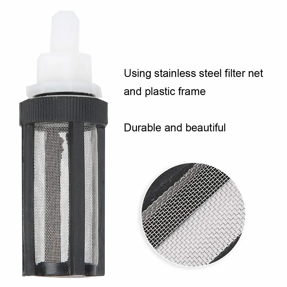 10 pz Micro Pompa Filtro Rete In Acciaio Inox Acquario Pompa Acqua Filtro Filtro Rete Tubo per 7mm 8mm Tubo Pompe Sommergibili