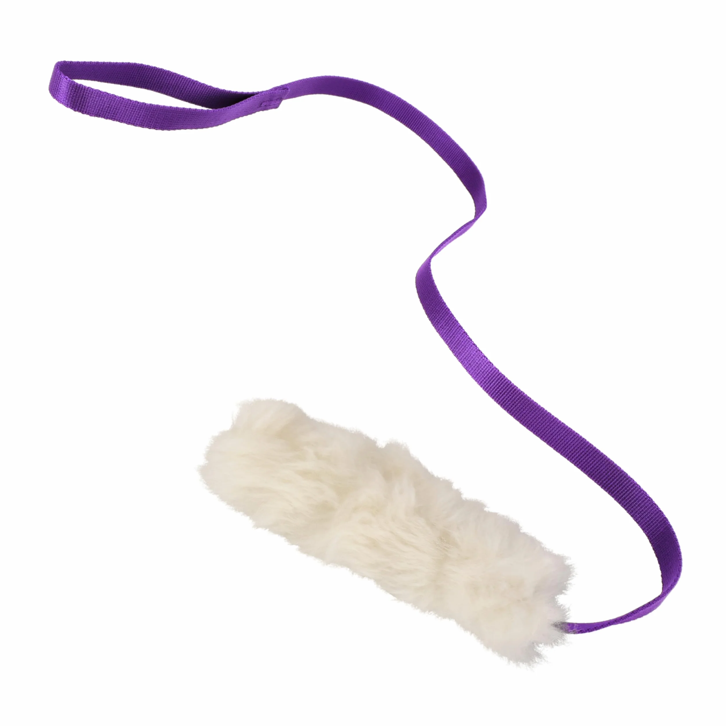 Dingo, giocattolo per cani, in pelle di pecora, con guinzaglio lungo viola, 127 cm, ricompensa motivazione agilità, per allenamento e divertimento, 15582