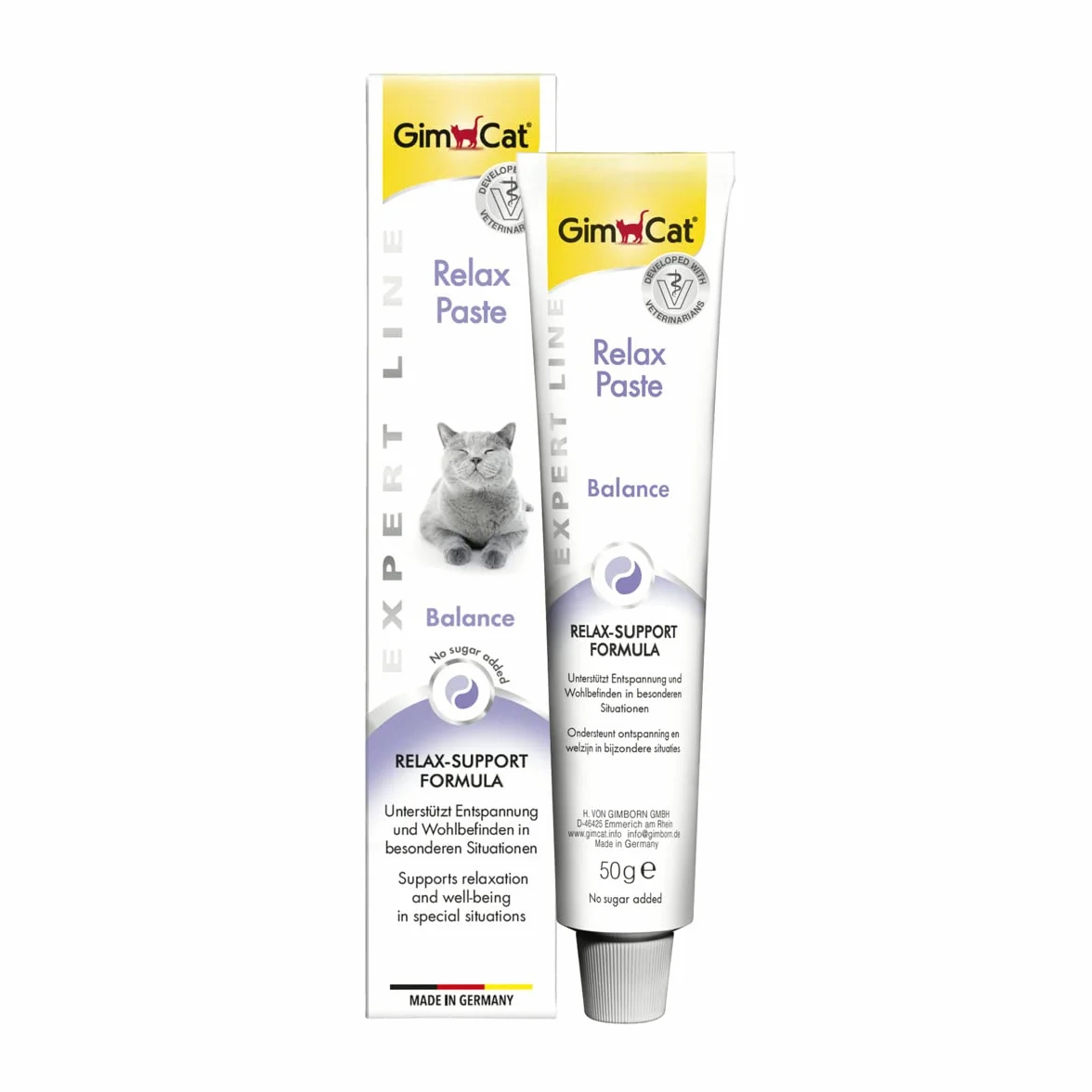 GimCat EXPERT LINE Relax Pasta, Snack funzionale per gatti, 50 g