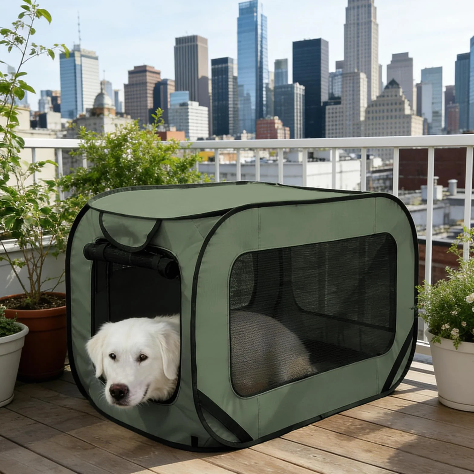Trasportino per gatti pieghevole, 92 x 52 x 52 cm, doppia porta pop-up, in tessuto Oxford, borsa per cani e gatti fino a 29,5 kg