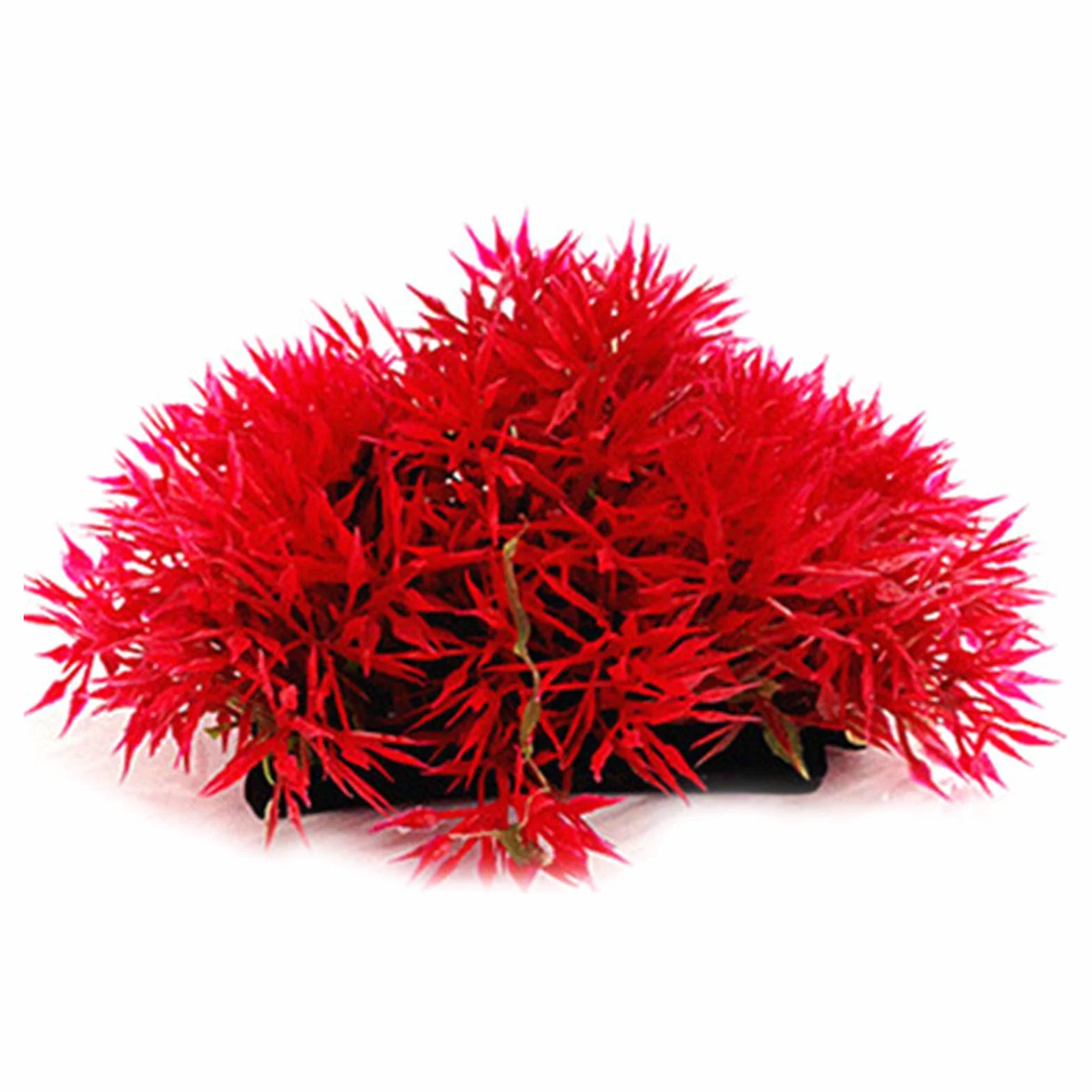 Decorazione acquario corallo pino artificiale base rossa