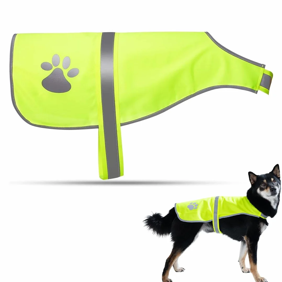 iubbotti di sicurezza per cani Giubbotto riflettente per cani, gilet di sicurezza ad alta visibilità per cani, impermeabile, leggero, comodo (taglia L)