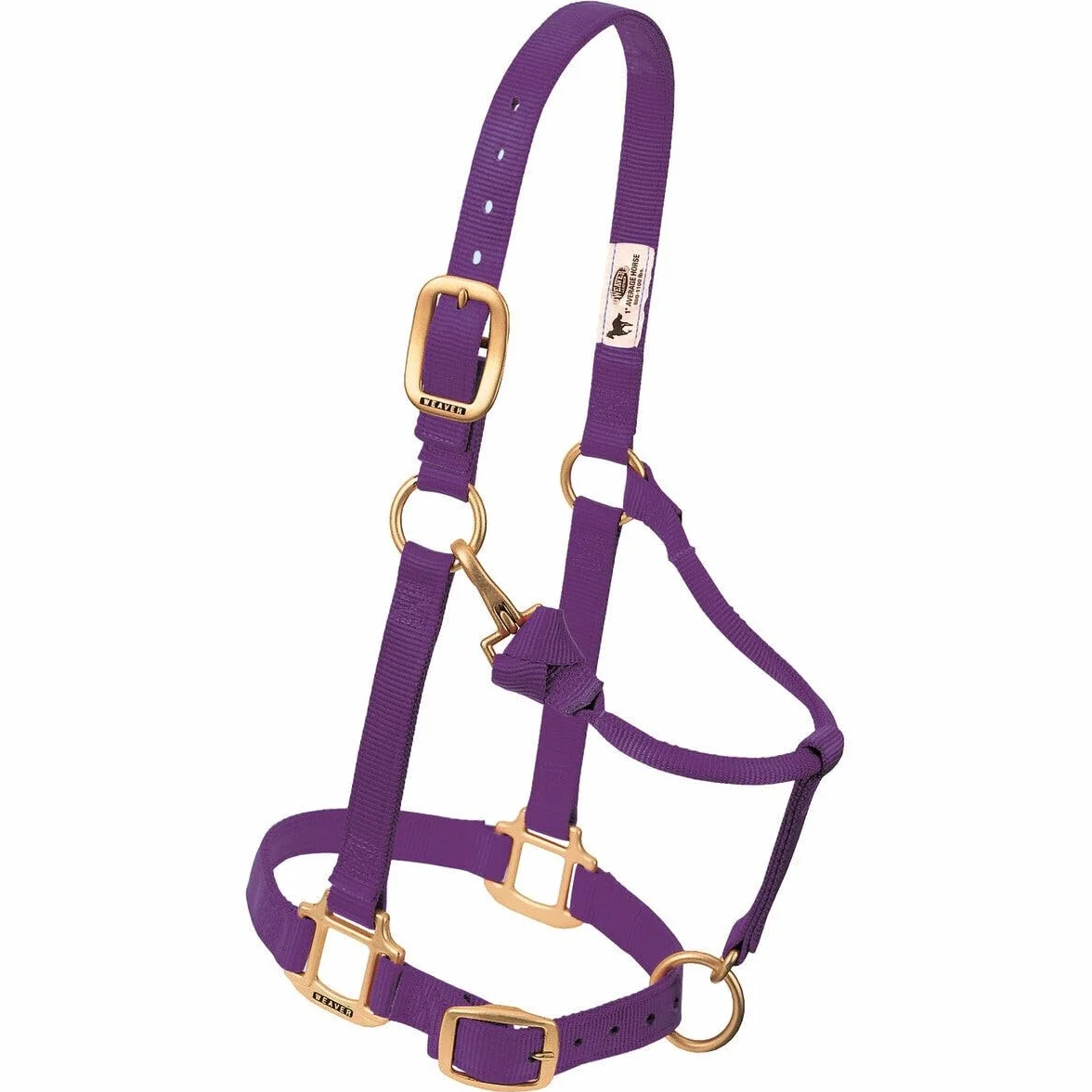 Weaver Leather Cavezza da Cavallo in Nylon Regolabile Originale, da succhiare, Verde Cacciatore