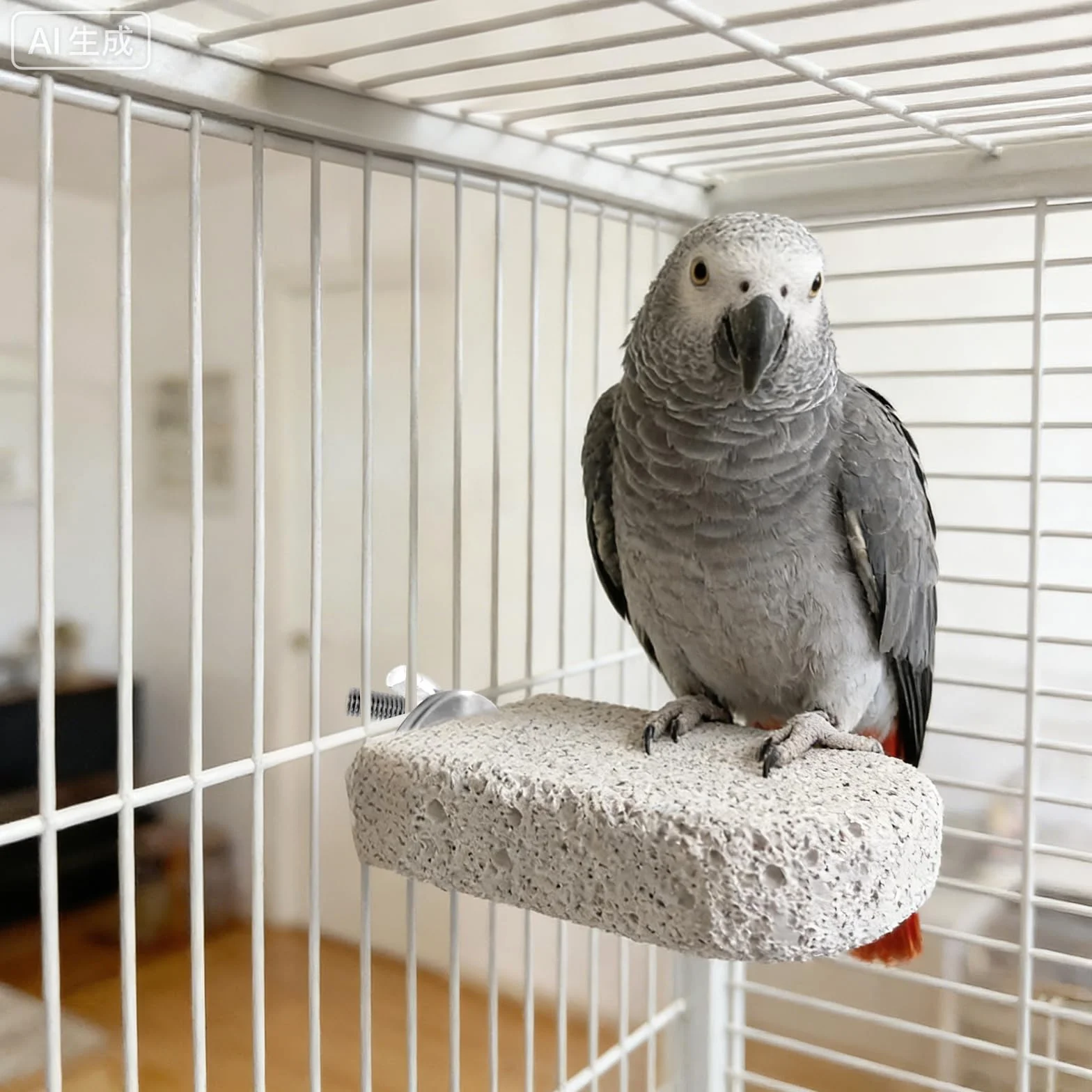 2 Pezzi di Pietra per Affilare il Becco degli Uccelli, Lima Unghie Naturale per Uccelli, per Pappagalli e Uccello Piccoli, Aiuta a Lima Unghia e Becco Naturalmente