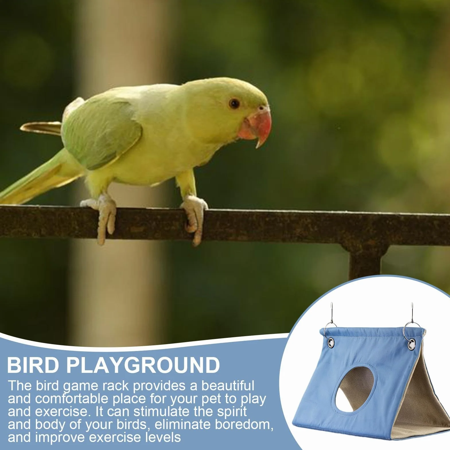 Generico Letto per Uccelli, Letto per pappagalli - per Uccelli Amaca Budgies,Comodo per Amaca per pappagalli Morbido e Traspirante per calopsitta, pappagallino Ondulato, cacatua, Pappagallo