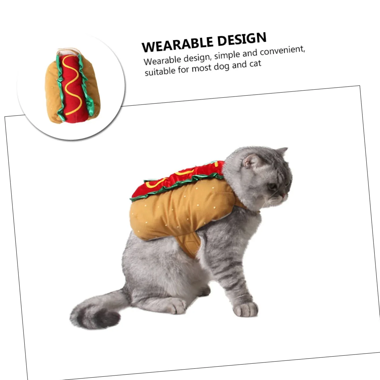 1pezzi Costume Decorativo per Animali Domestici Indossabile per Cani e Gatti Materiale di Adatto per Feste e Decorazioni Natalizie