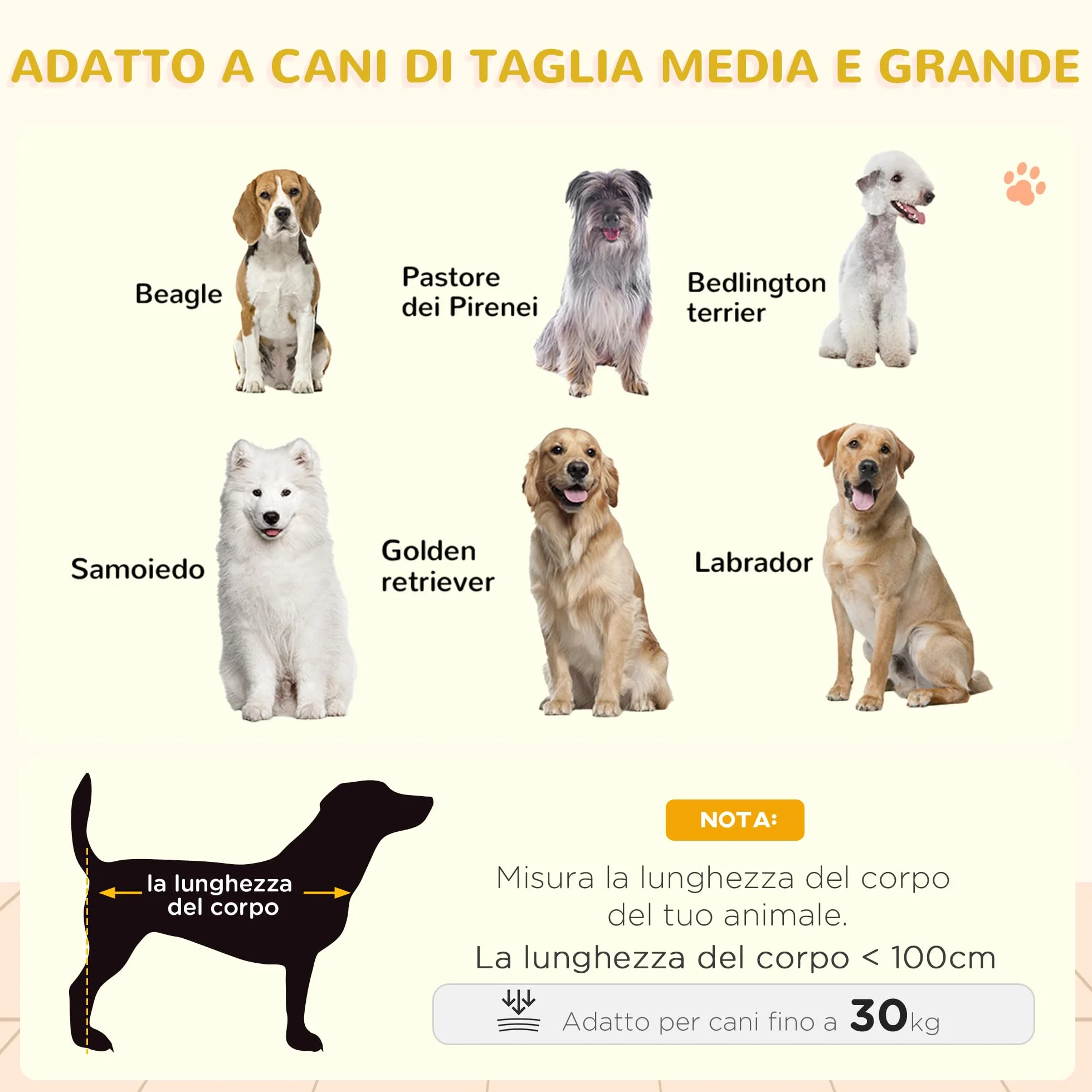 PawHut Cuccia per Cani da Esterno con Tetto in Bitume Impermeabile, Casetta per Cani in Legno Massello con Finestra e Terrazza, 124x112x105cm, Grigio