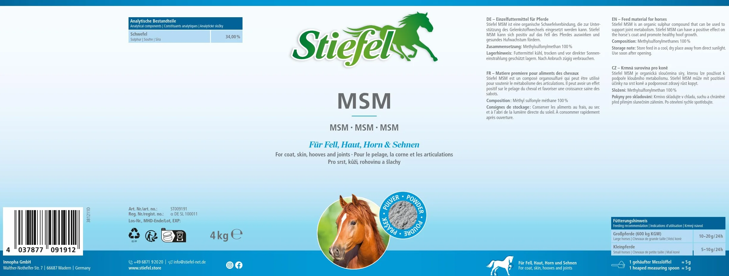 Stiefel MSM 4 kg
