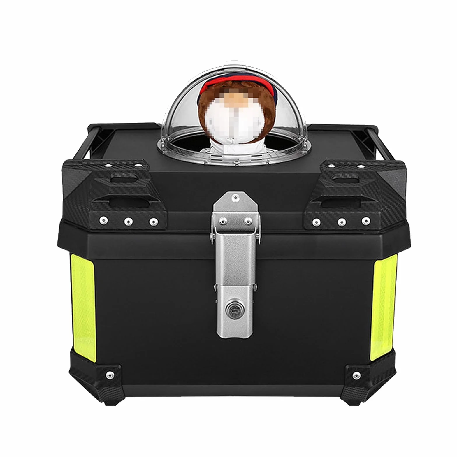 Trasportino Cane Moto Rigido Plastica Rigida Impermeabile Borsa Cani Moto Ben Ventilato Contenitore viaggio per gatti cani piccoli(Style 4,51 * 43 * 39cm)