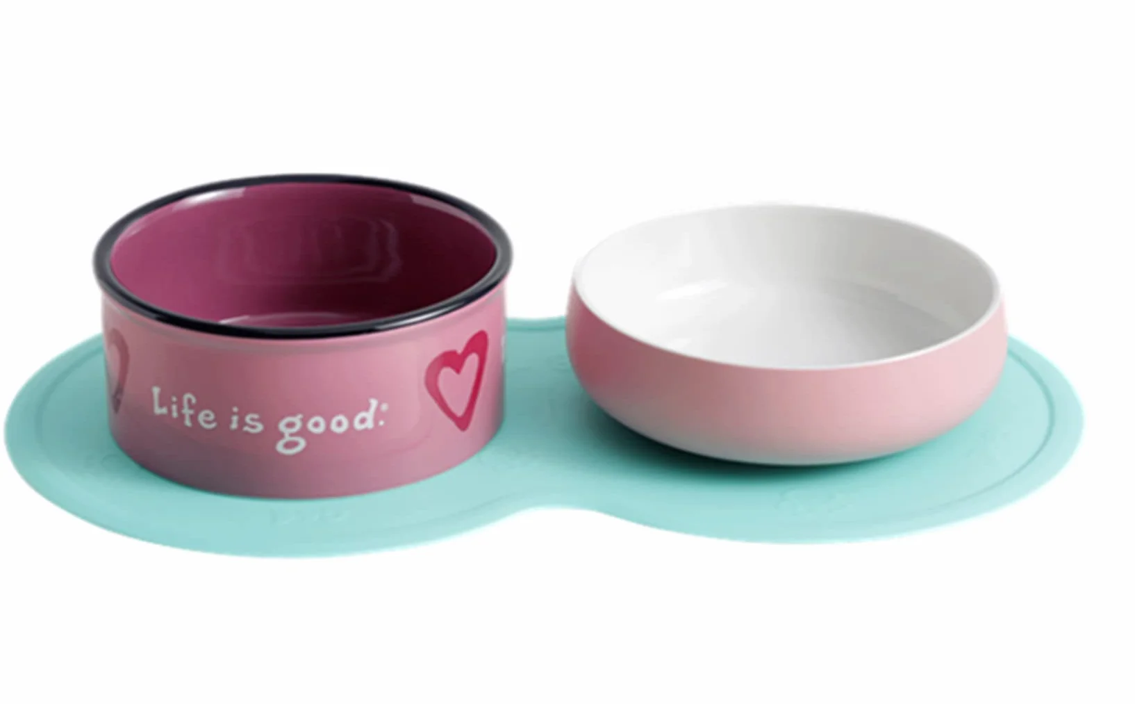 Tappetino in silicone impermeabile antiscivolo per cani e gatti, tappetino per cibo per animali domestici, tappetino in silicone, 48 x 27 cm (rosa)
