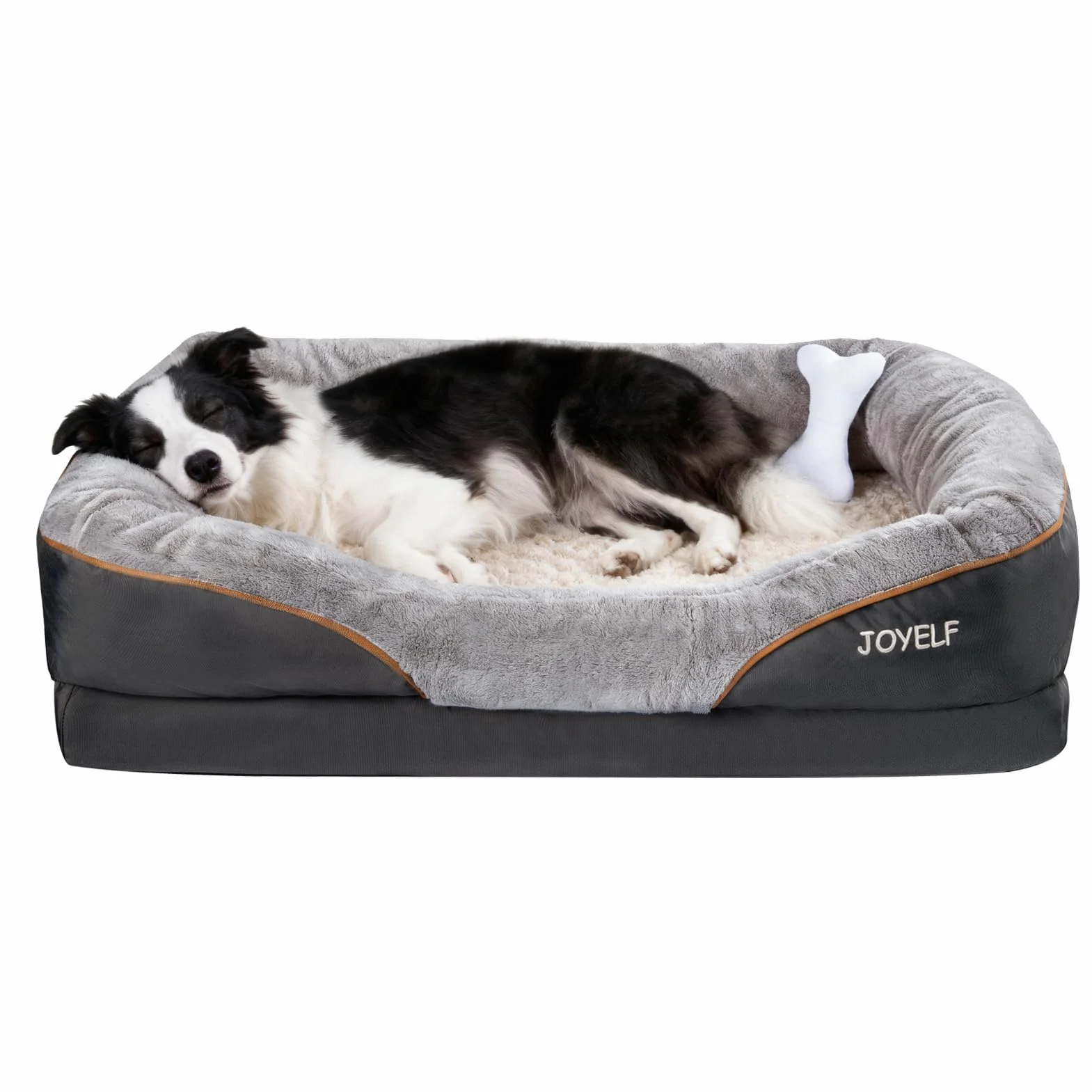 Memory Foam Cuccia Ortopedica per Cani con Copertura Rimovibile e Lavabile JOYELF