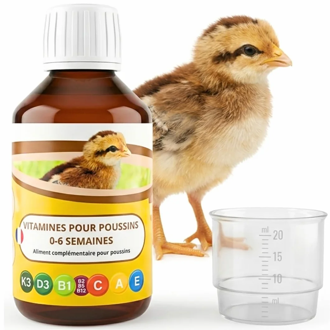 ANI’Nat Multivitamine per Pulcini 250 ml – Mangime Complementare Liquido per Pulcini 0–6 Settimane – Vitamine, Betaina e Aminoacidi – per Avvio, Crescita e Vitalità – da Diluire nell’Acqua di Bevanda
