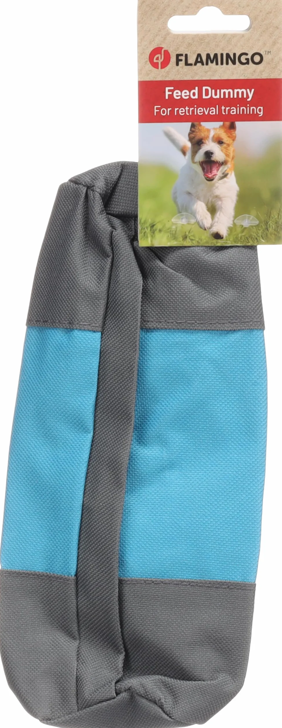 Flamingo Manicotto Cane – Salamotto per Cani – Dummy Cane Salsicciotto per Cani HARO Blu 20x7 cm – Giocattolo da Riporto con Cerniera e Velcro