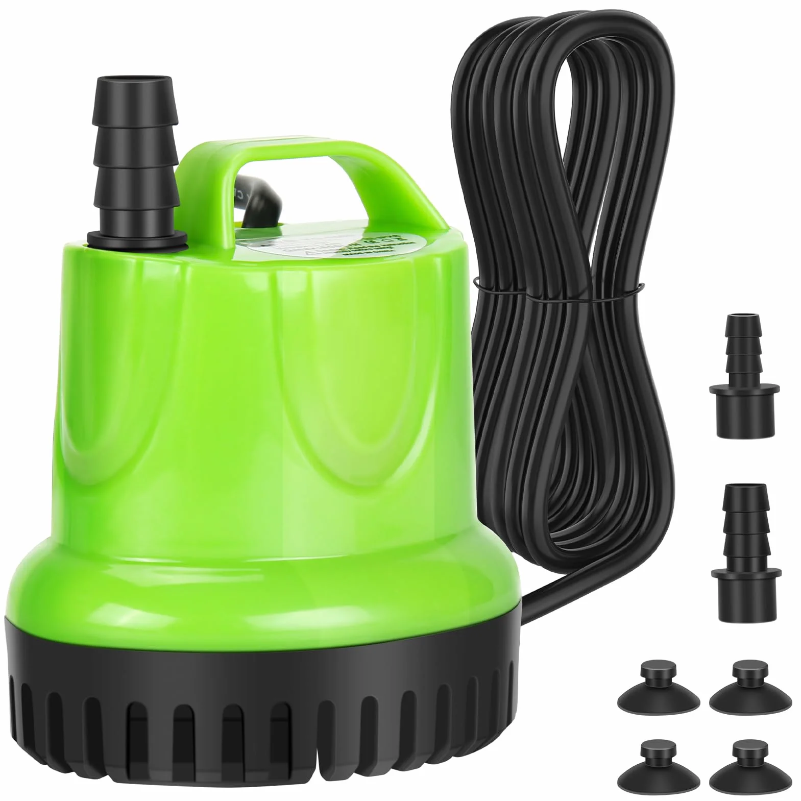 Pompa sommergibile da 25 W, 1200 l/h, ad alto flusso, protezione dalla combustione a secco con design estremamente silenzioso per fontane, acquari, idroponiche, stagni, acquari