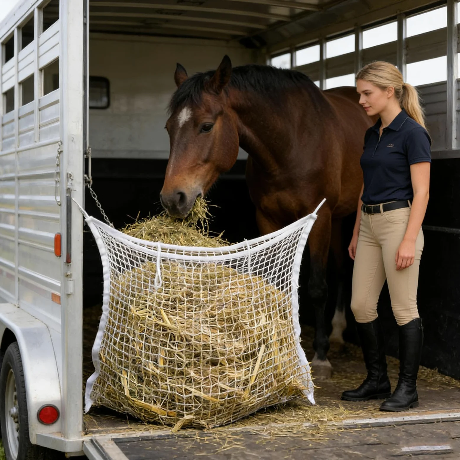 Sacca Portafieno per Resistenti, con una elevata capacità di carico e a | Mangiatoia per fieno per capre resistente per box, recinti, rimorchi, stalle, pascoli, fienili, capre e cavallo