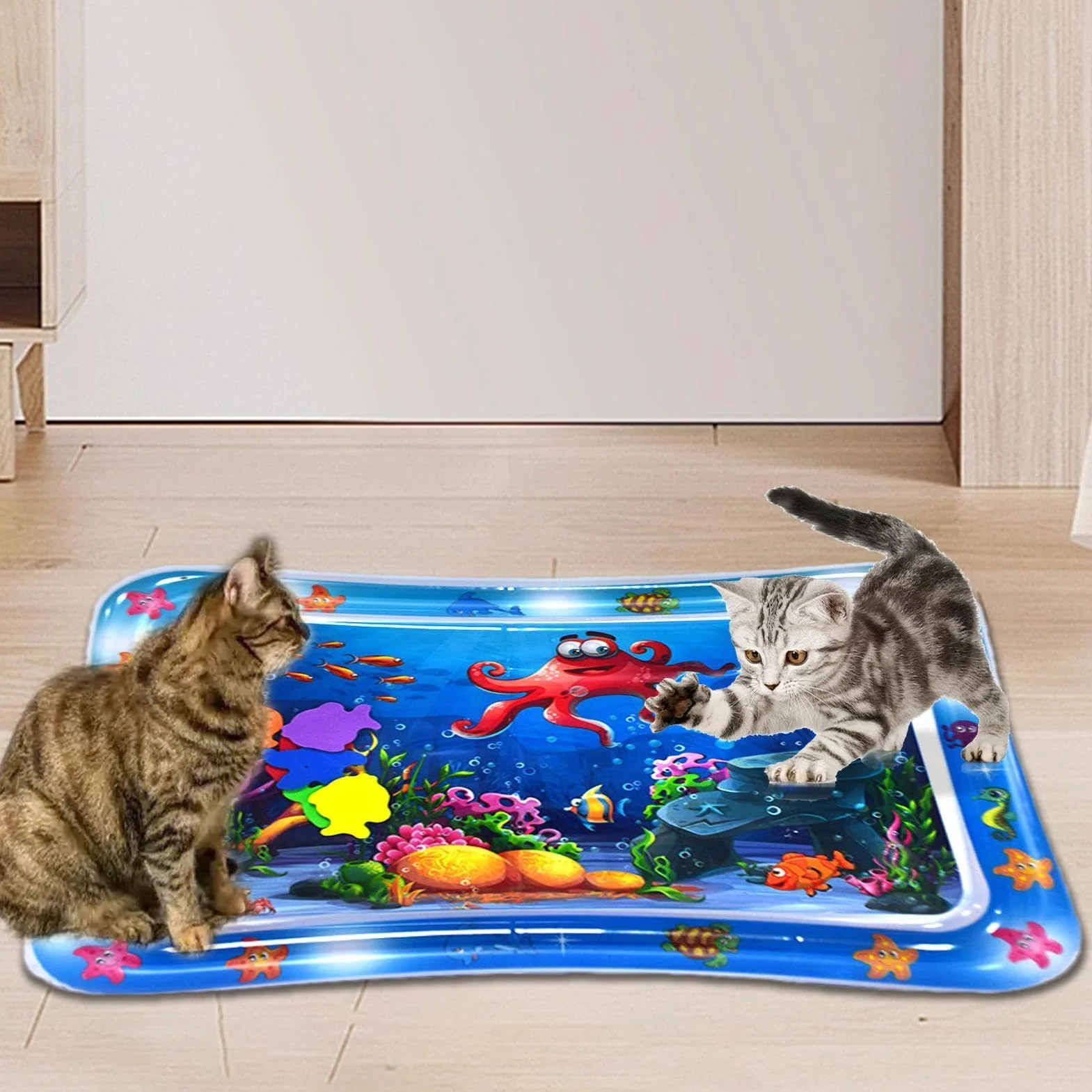Tappetino Da Gioco Con Sensore 'acqua Per Gatti, Tappetino Sensoriale 'acqua Addensata, Tappetino Da Gioco Sensoriale 'acqua Per Animali Domestici Rinfrescante, Tappetino Da Gioco