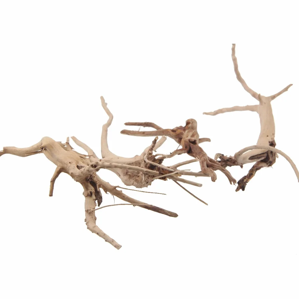 emours Rami di Vite in Legno Naturale rettili, Decorazione per Acquario, Misure assortite, S, 4 Pezzi