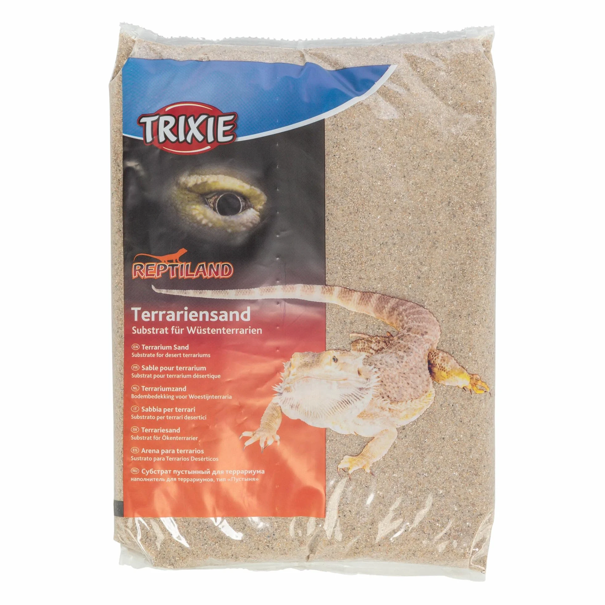 TRIXIE Sabbia di base per terrari desertici – Grana fine, senza coloranti né additivi – Buona conducibilità termica – Per tappetini riscaldanti e deposizione – Giallo – 5 kg
