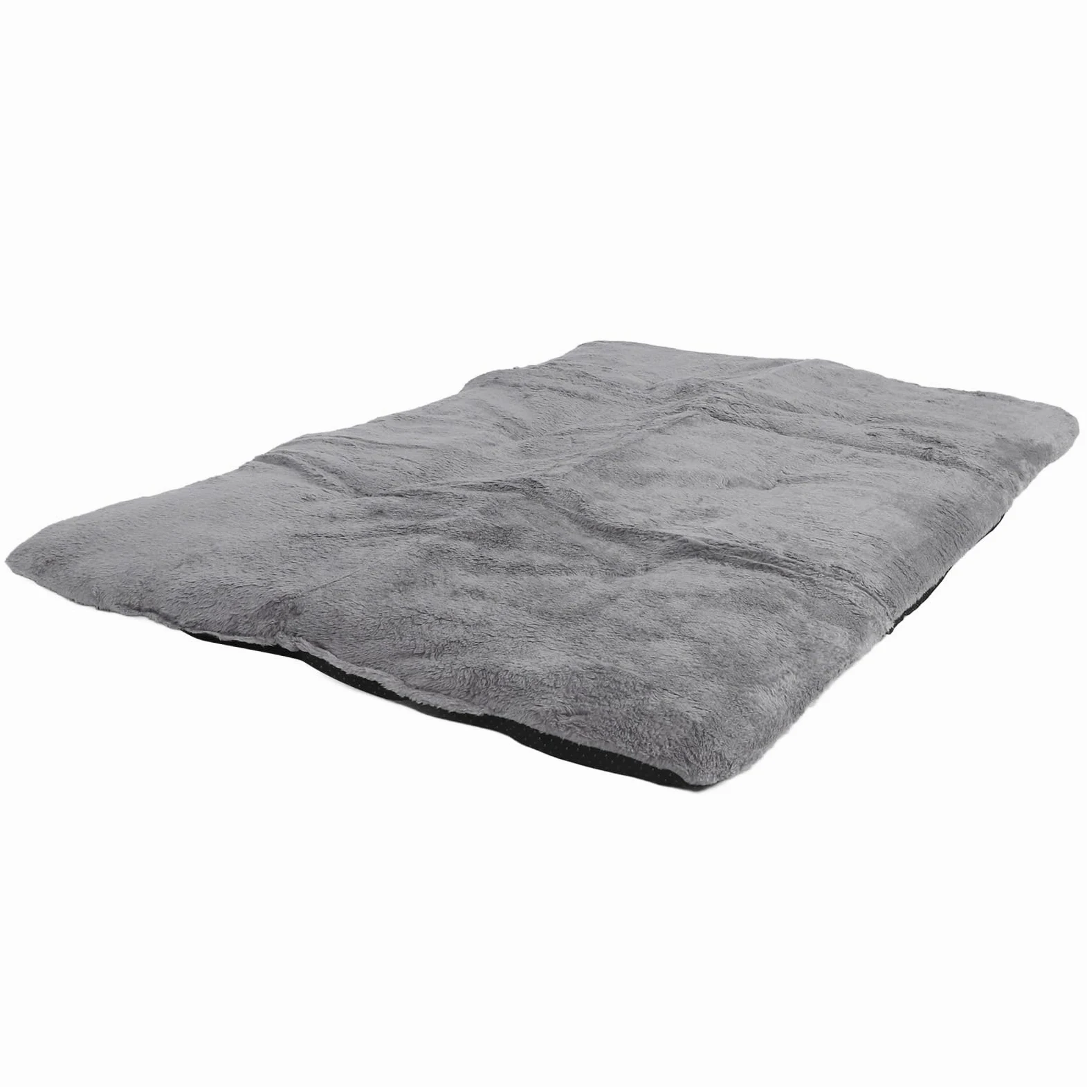 Tappetino Riscaldante per Animali Domestici, Tecnologia Autoriscaldante, Materiale Morbido Peluche, Design Ispessito per Calore Extra, Facile da Pulire, Leggero e (Grigio argento XL)