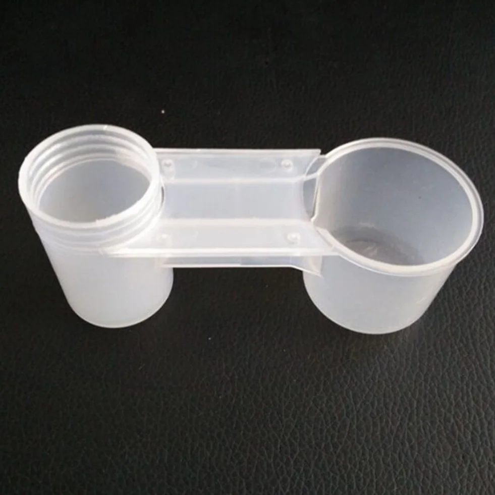 Gemini _ Mall - Distributore di acqua e abbeveratoio in plastica con ciotola per uccelli