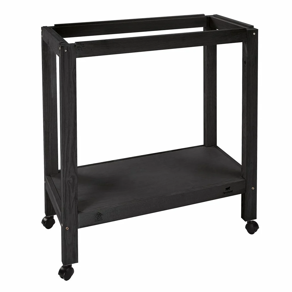 Ferplast SUMET 65 WOOD Supporto gabbia uccelli legno con ruote
