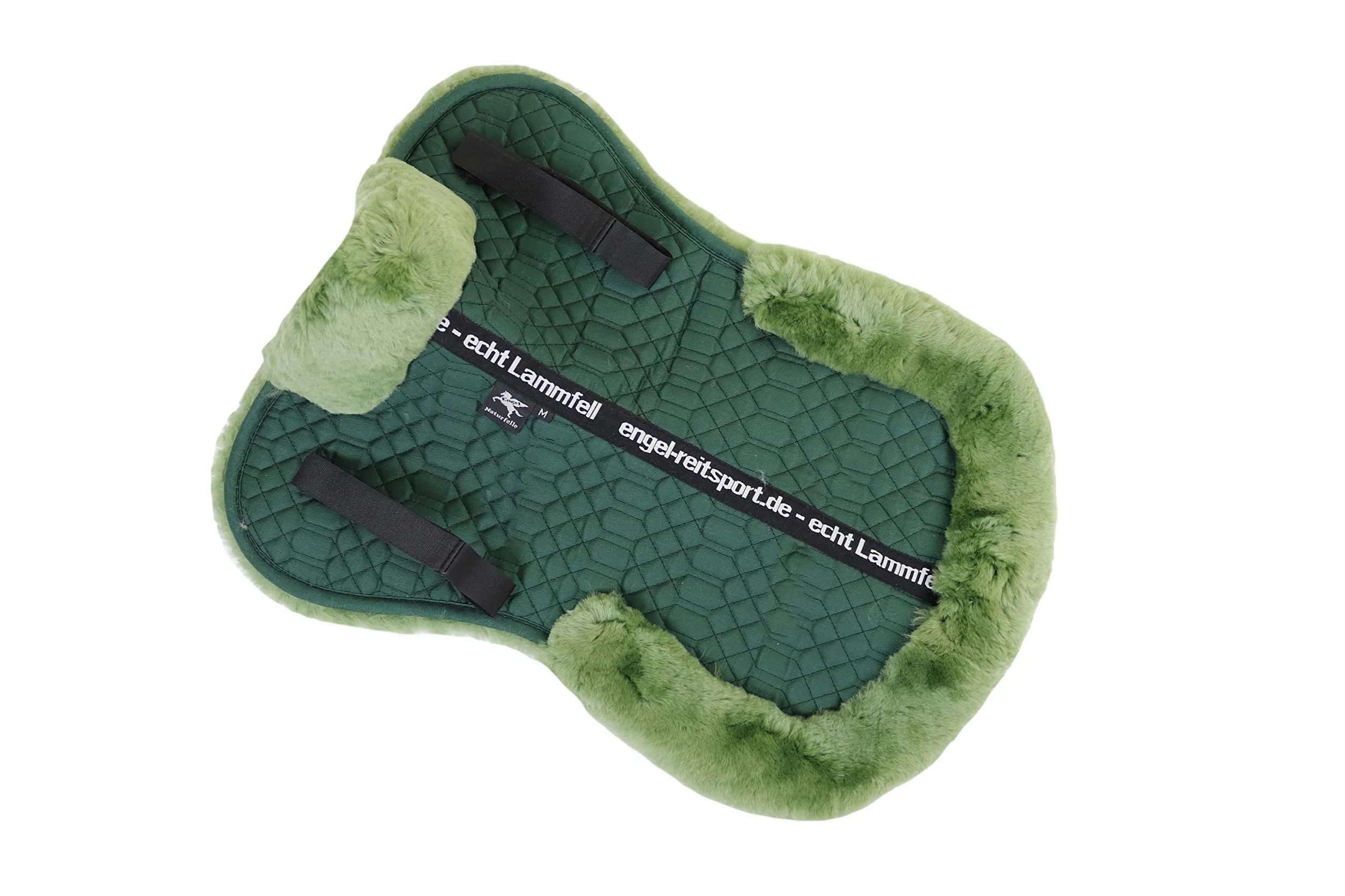 Engel Germany semisottosella Pelle di Agnello cottone Verde (Sakis 2) dai Colori Vivaci: da Abbinare a 12 Colori di Pelliccia di Agnello!