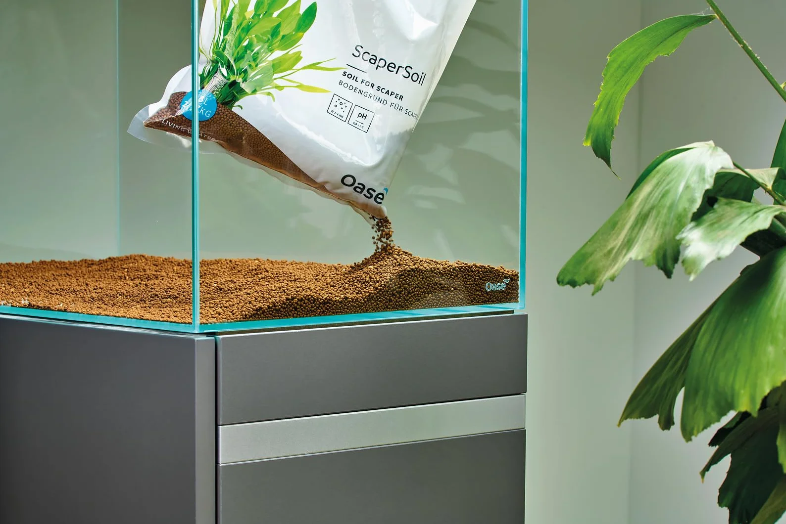 OASE ScaperLine Soil 88043 - Soil, fondo per piante, 3 l, marrone, grana da 1,5 mm a 3 mm