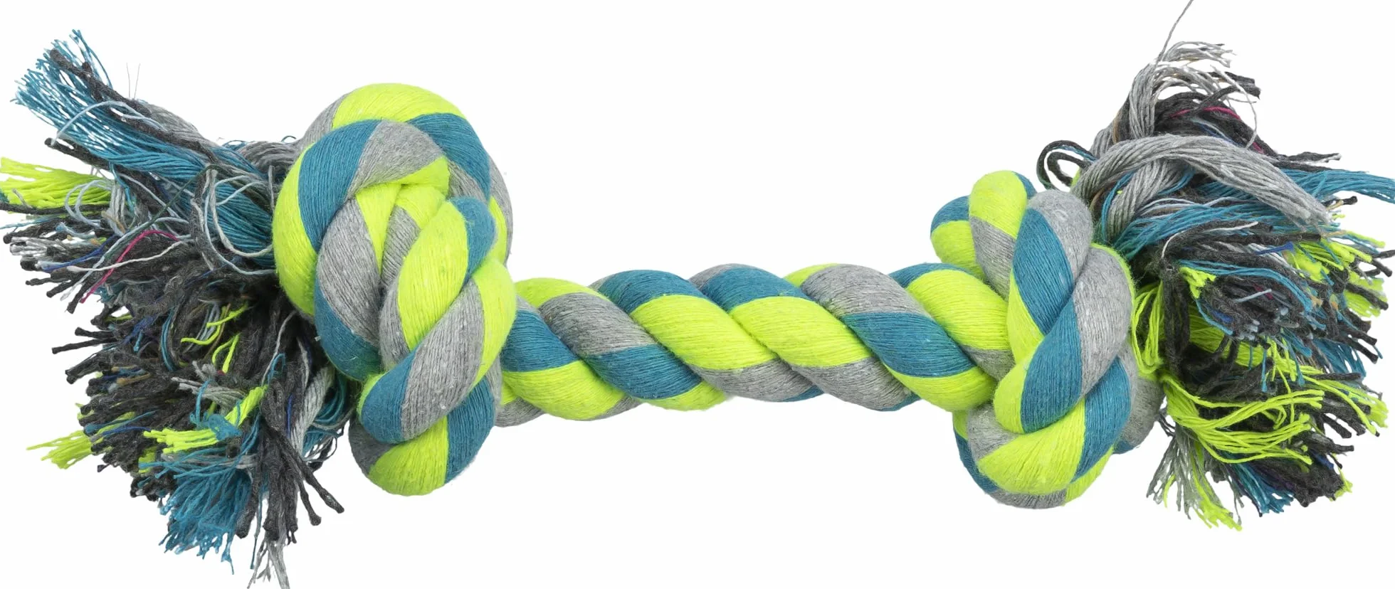 Trixie 32652 Denta Fun, corda da gioco in puro cotone, 28 cm, Colori assortiti, 1 pezzo