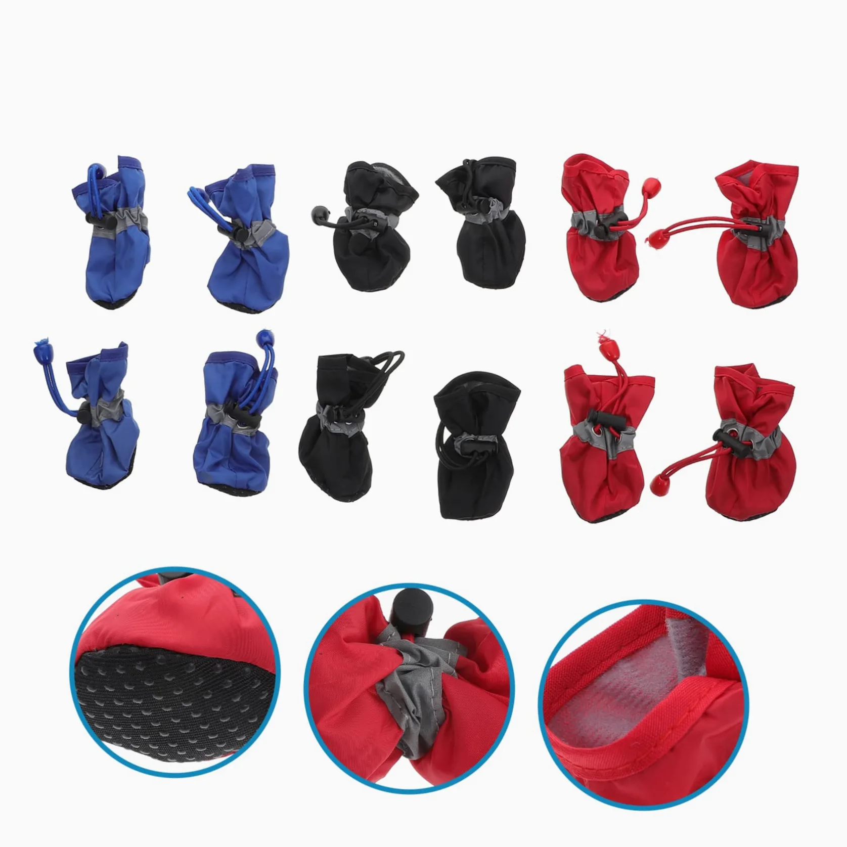 ABOOFAN 9 Set di Stivali da Pioggia per Cani Resistenti Allacqua per Esterni Facili da Indossare