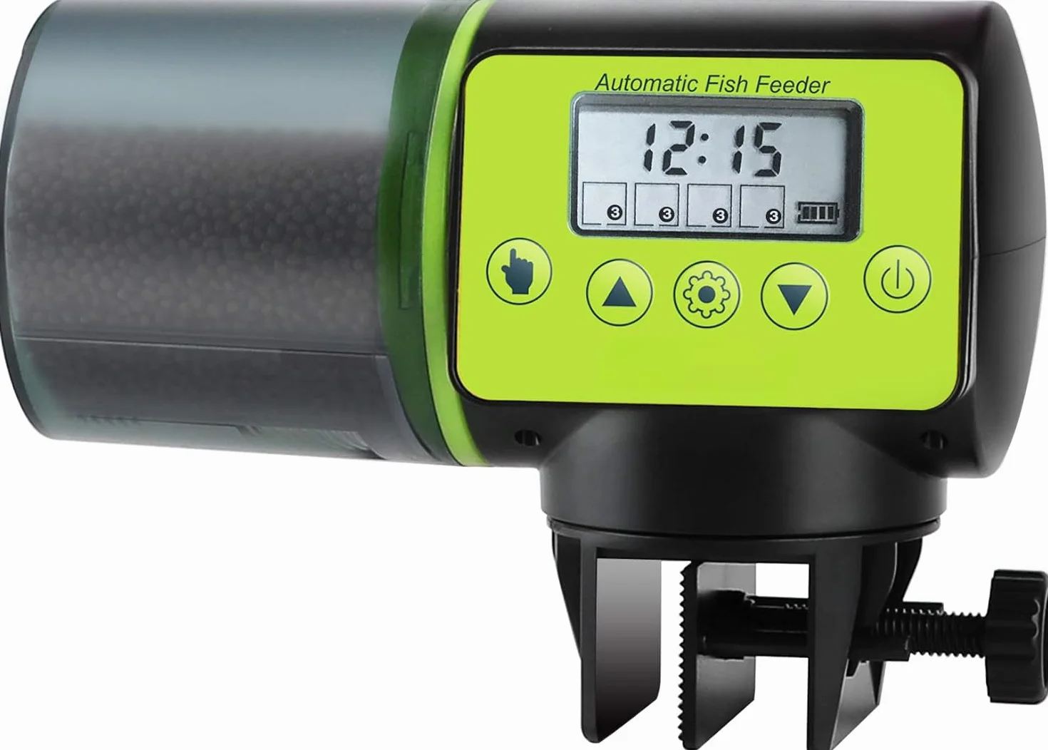 Alimentatore per acquari con display LCD a batteria e timer