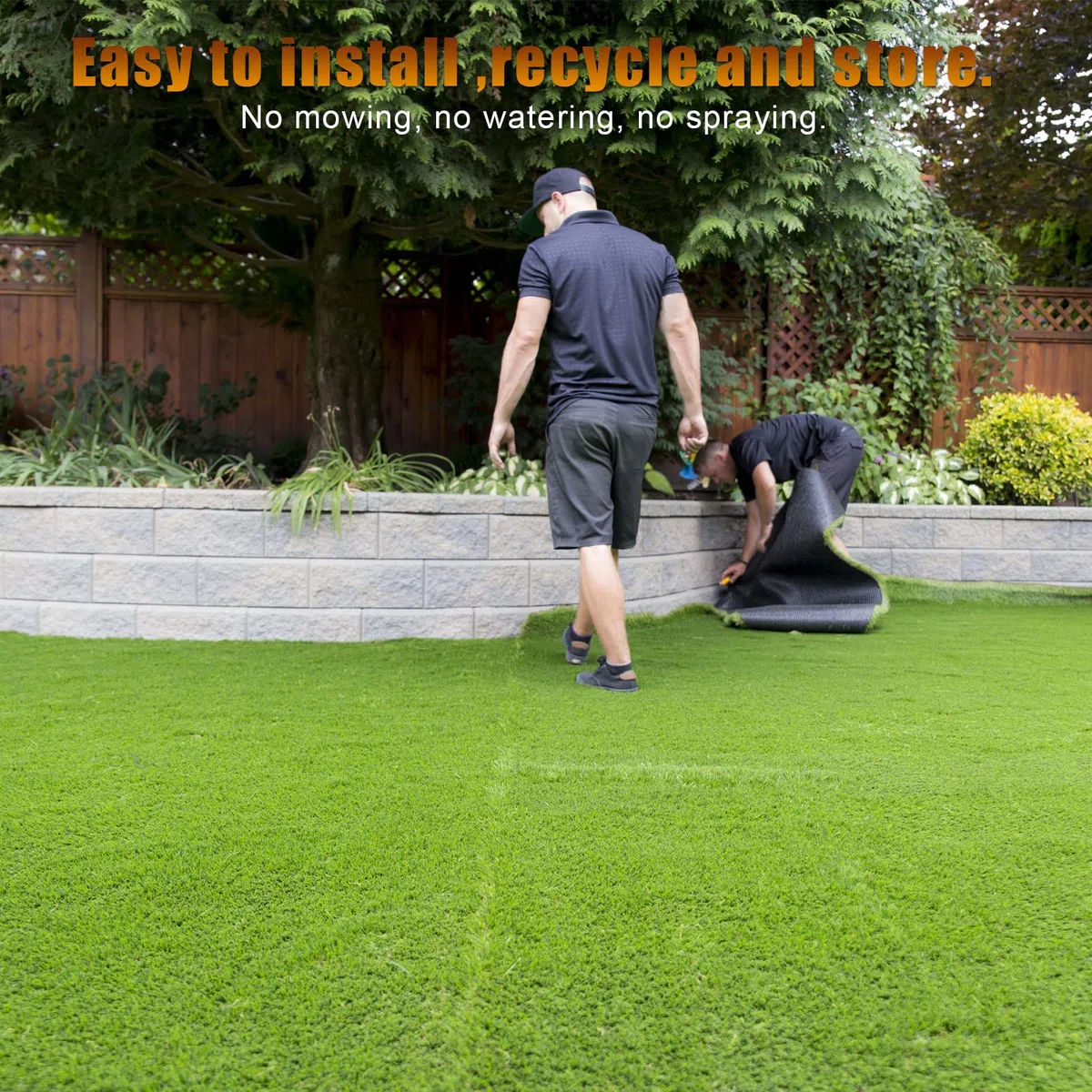 Heyroll Tappeto erboso artificiale in erba artificiale, 30,5 x 1,38 cm, spessore con supporto in gomma, per animali domestici, cani, giardino, prato, paesaggio, interni ed esterni