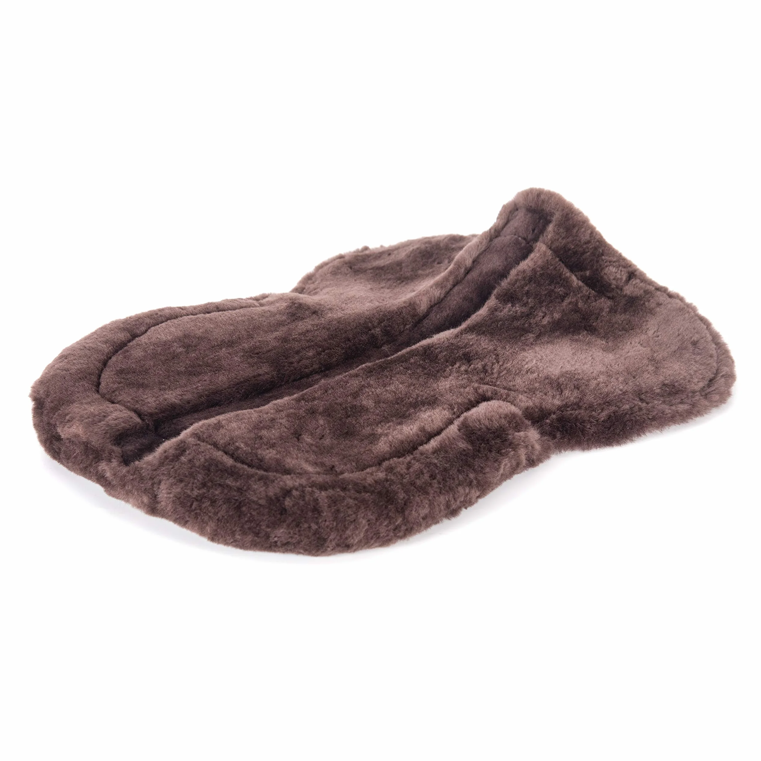 Lambskin Half pad - Cuscino da sella in pelliccia di agnello Marrone (M)