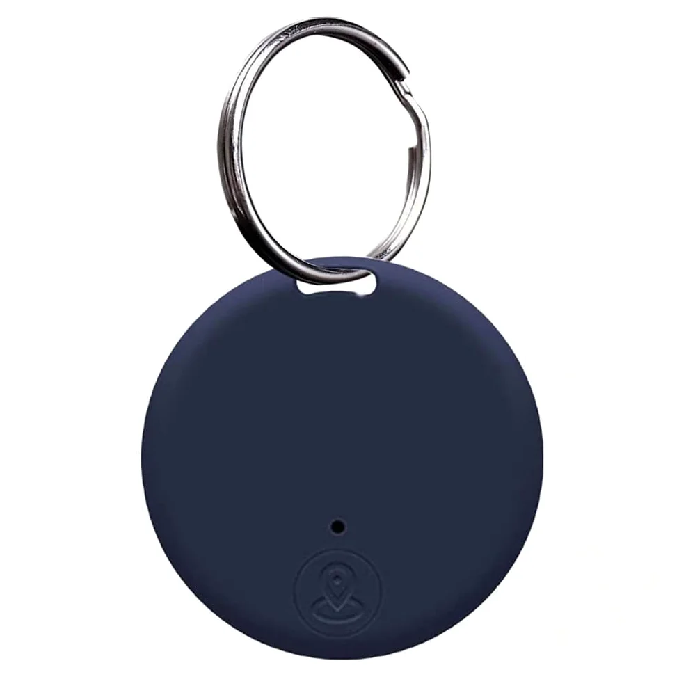 Localizzatore GPS portatile Bluetooth 5.0 con anello a strappo, dispositivo anti-perdita intelligente, dispositivo impermeabile, localizzatore di animali domestici per cani, gatti, portafogli,Blu