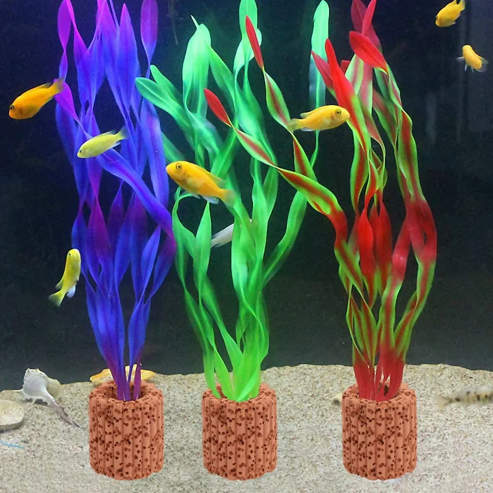 25 anelli fissi per piante acquatiche per acquario, anello fisso in ceramica per piante acquatiche per acquario, paesaggio, supporto in ceramica per acquario, anello di gravità, decorazione
