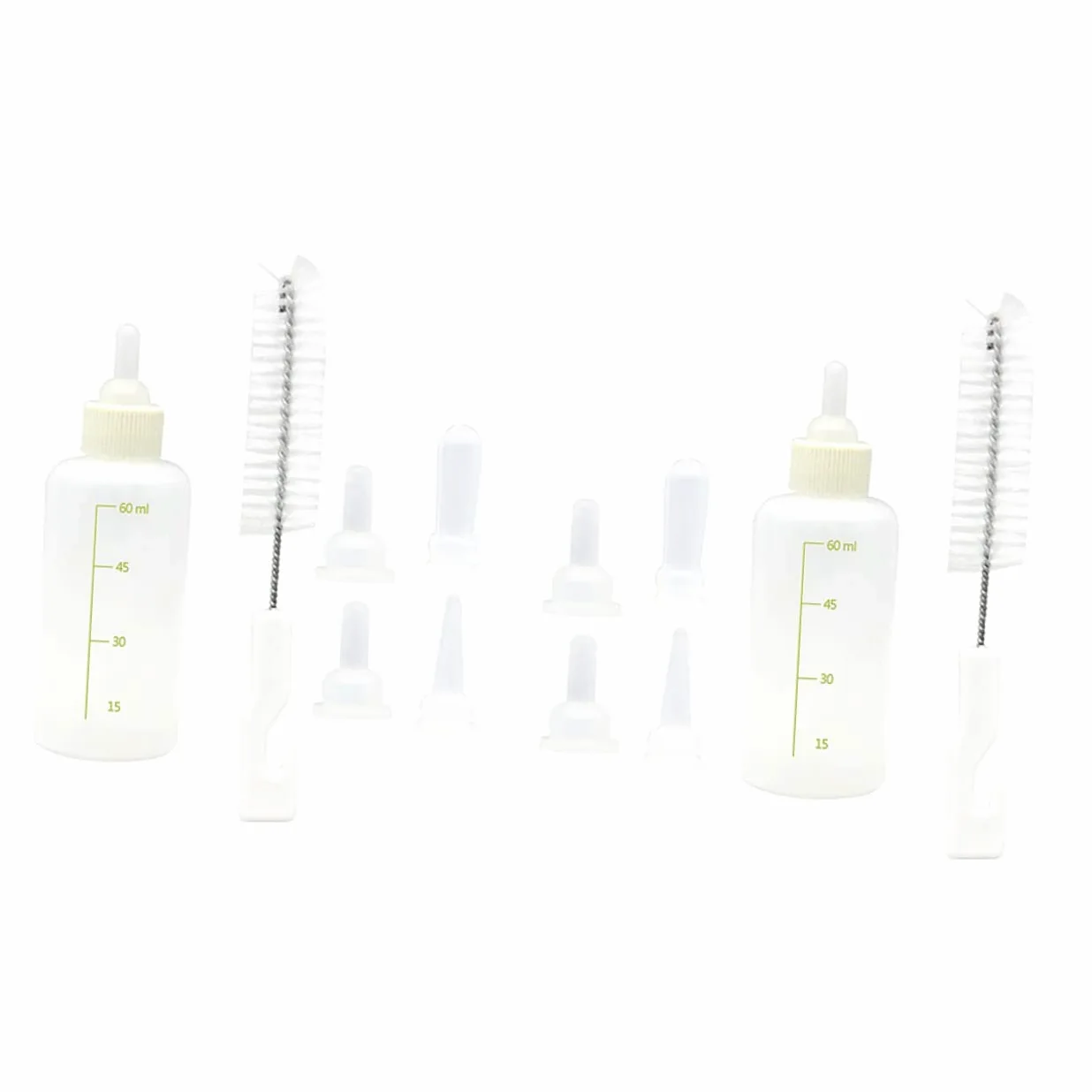 Beavorty 6 Set di Biberon per Animali Domestici per Gattini Biberon in Silicone per Lallattamento Biberon per Animali Domestici Biberon Portatile con Bilancia